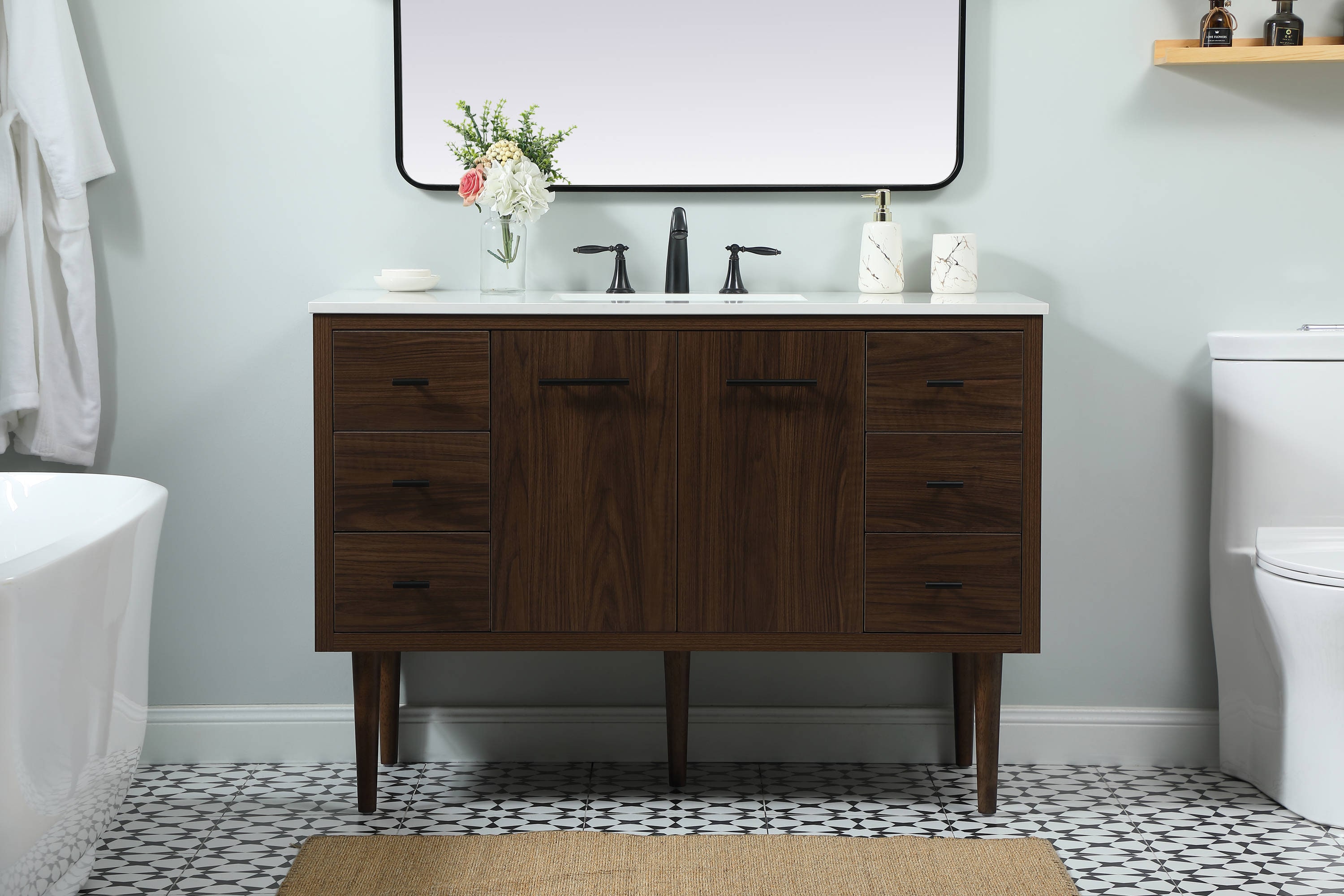 Elegant Decor HF144144MWT Bath-Vanity-Combo - View #2
