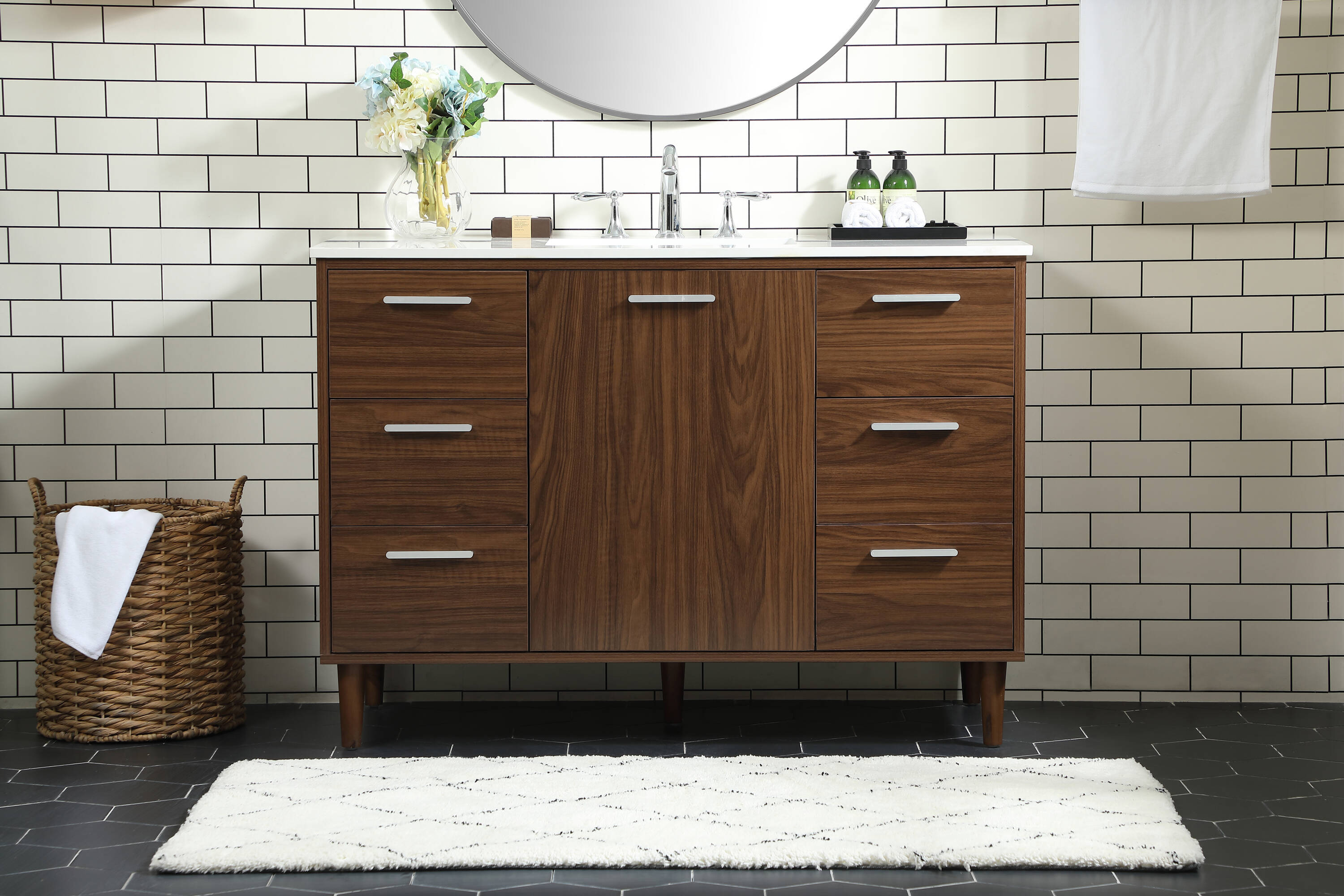 Elegant Decor HF141144MWT Bath-Vanity-Combo - View #2