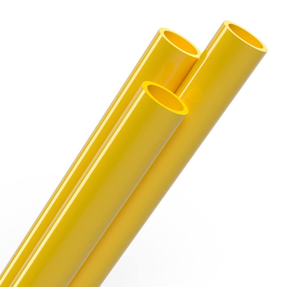 PVC Pipeworks 125-SCH40-Y-40X3 1-1/4-in x 40-in PVC Pipe in Yellow (3-Pack)