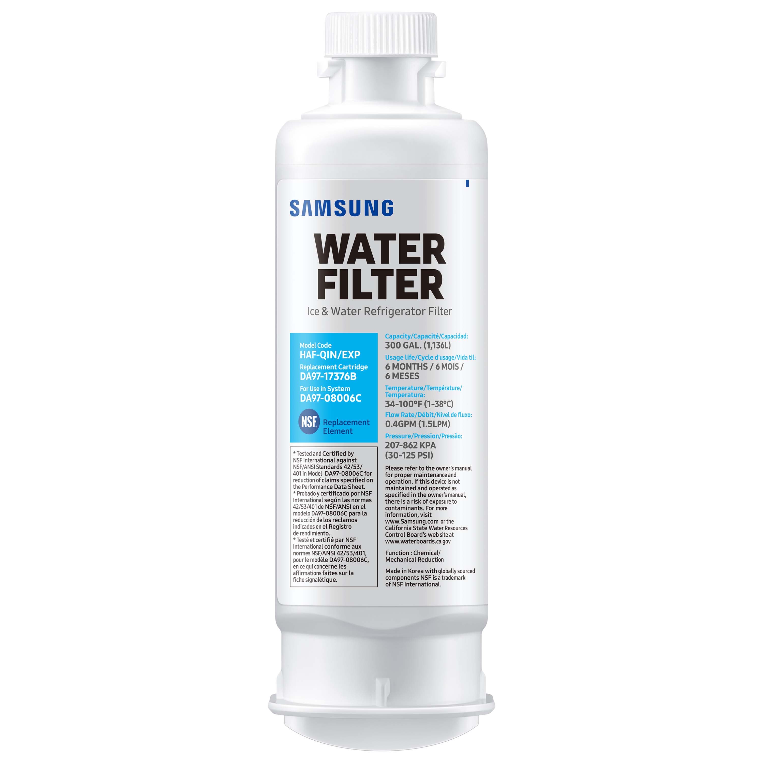 Samsung HAF-QIN-2P Push-in Refrigerator Water Filter 2 -Pack