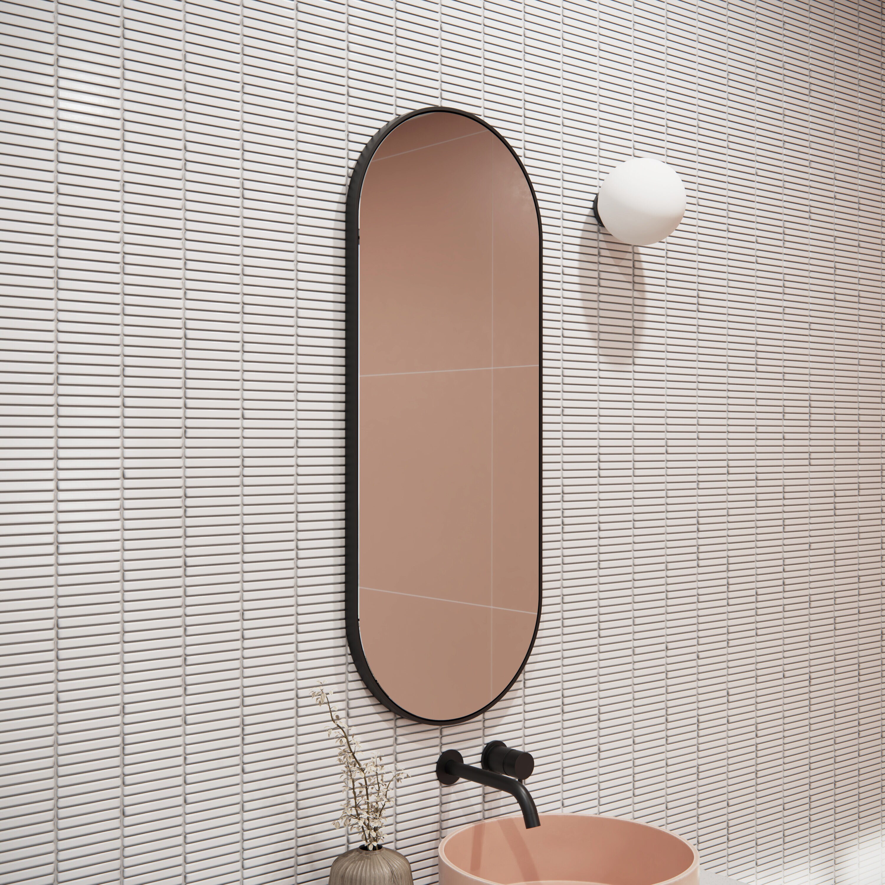 Glass Warehouse MF-PL-40X16-B Decor-Mirrors - View #3