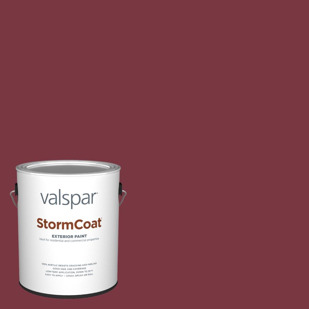 Valspar 1009-6-147497 Storm Coat Semi-gloss Jazzy Red 1009-6 Latex Exterior ( 1-gallon )