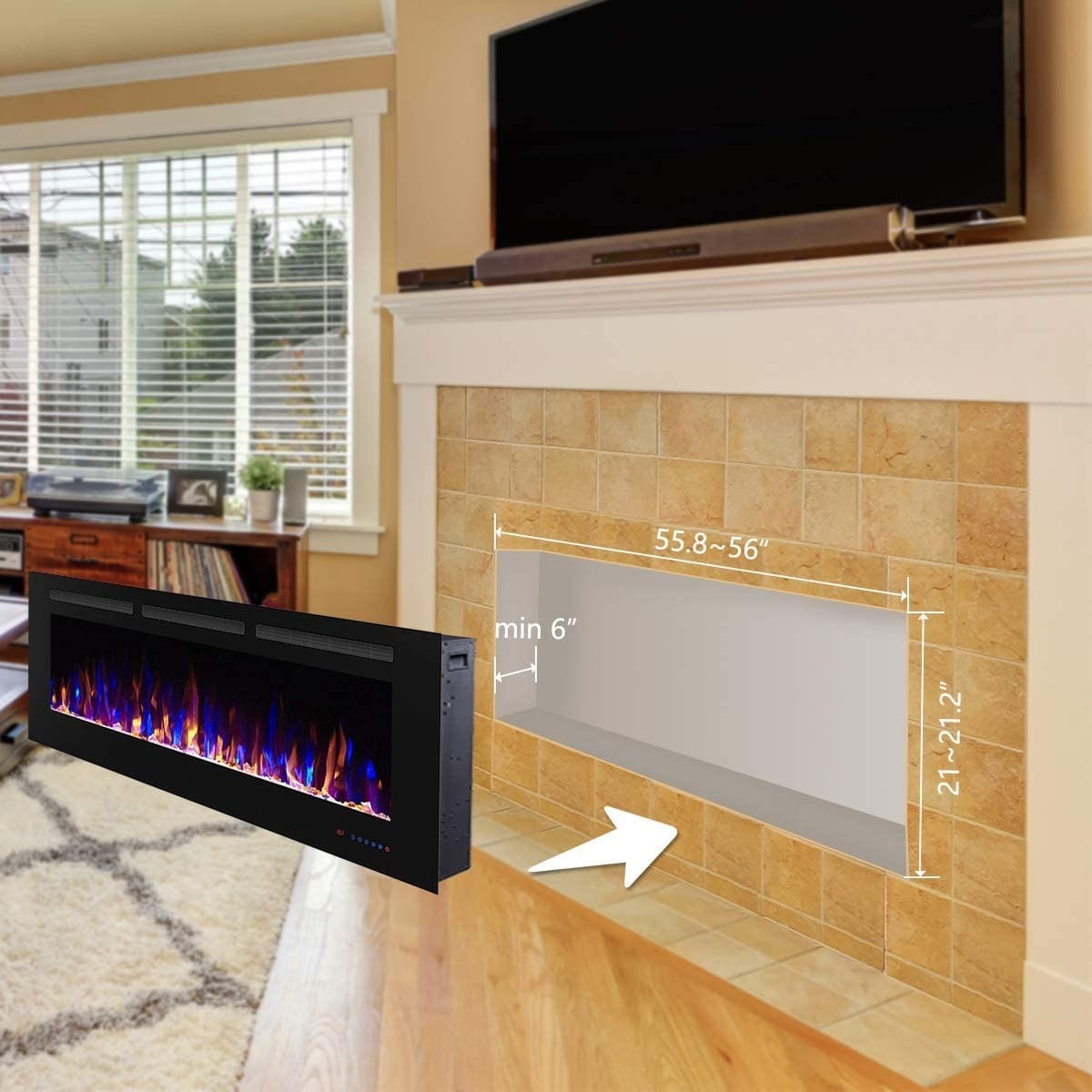 EdenDirect LW-EF60 Electric-Fireplaces - View #13