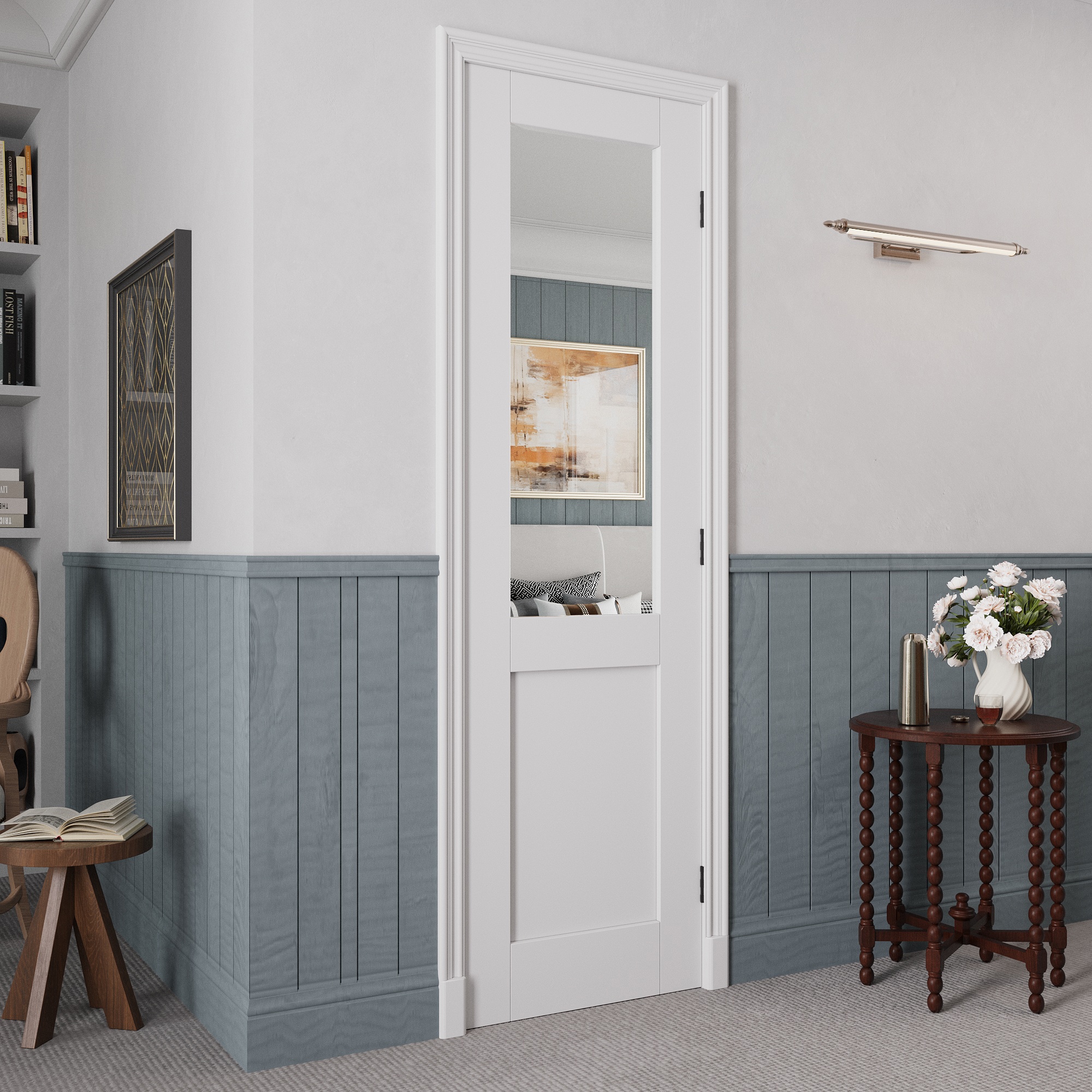 JUJUBON IN-PREPR-CG-BLXB-24L Pre-Hung-Doors - View #2