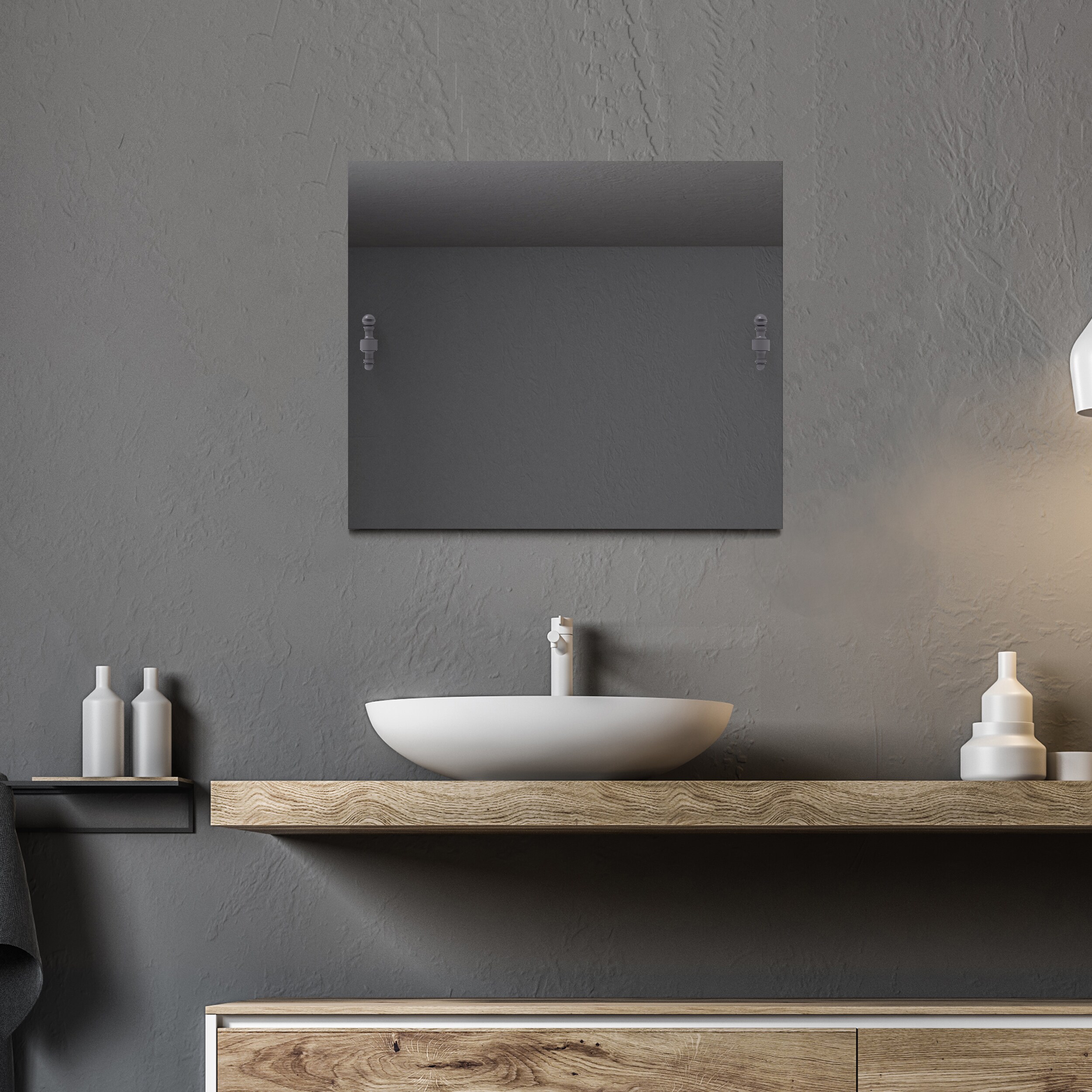 Allied Brass RD-93-GYM Framed-Bath-Mirrors - View #3