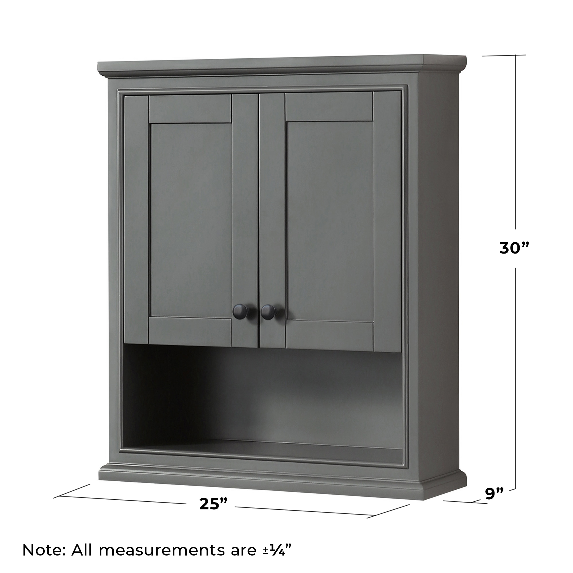 Wyndham Collection WCS2020WCGB Bathroom-Wall-Cabinets - View #3