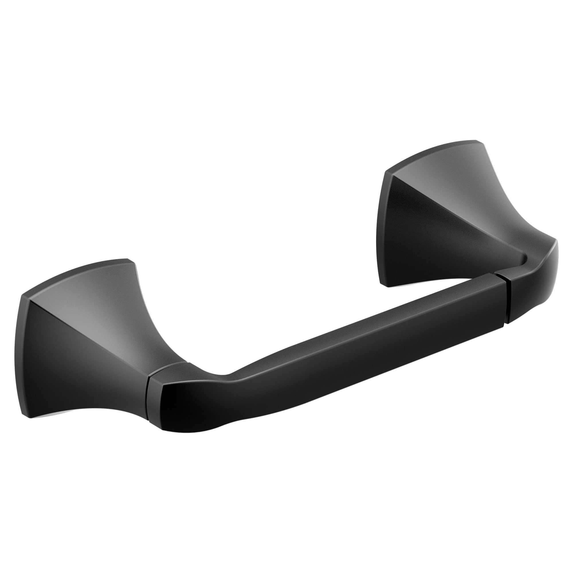 Moen YB5108BL Matte Black Wall mount Pivot Toilet Paper Holder 1 -Rolls