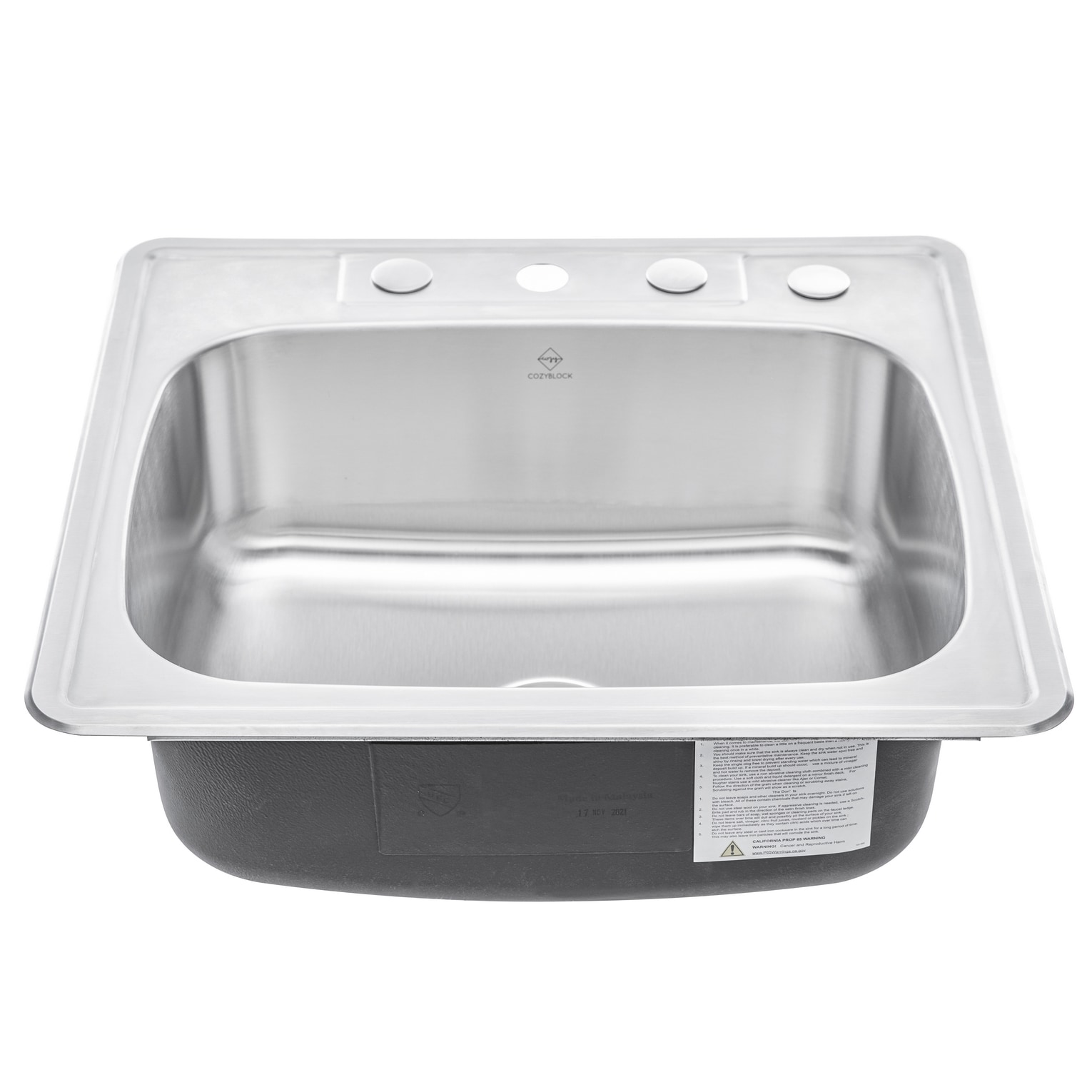 eModernDecor ALTS-2522-CKC Kitchen-Sinks - View #5