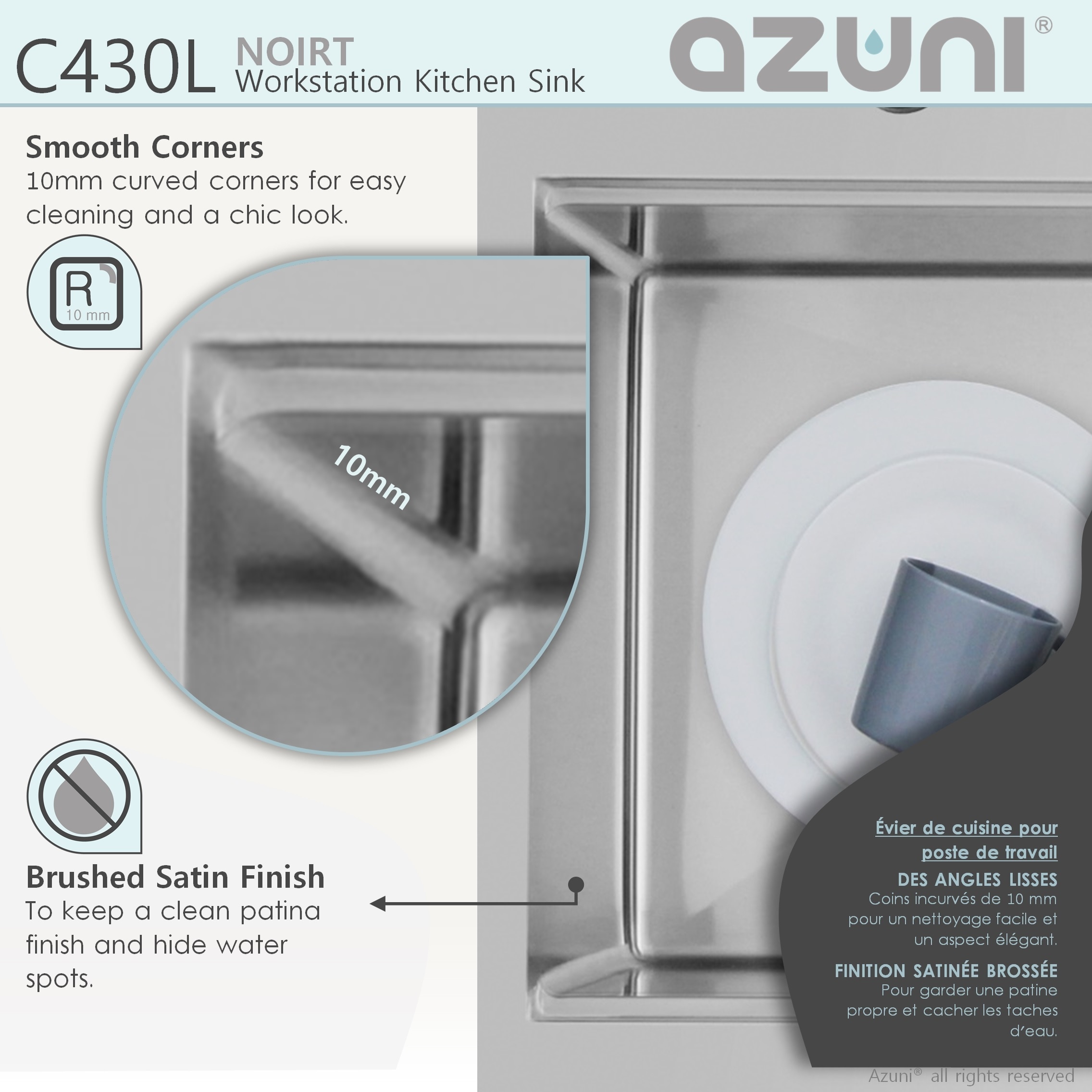Azuni C430L1 Kitchen-Sinks - View #7