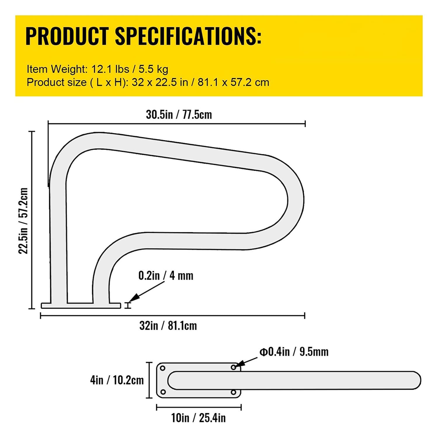Choco Moon 6219035187936 Above-Ground-Pool-Lad-Steps - View #6