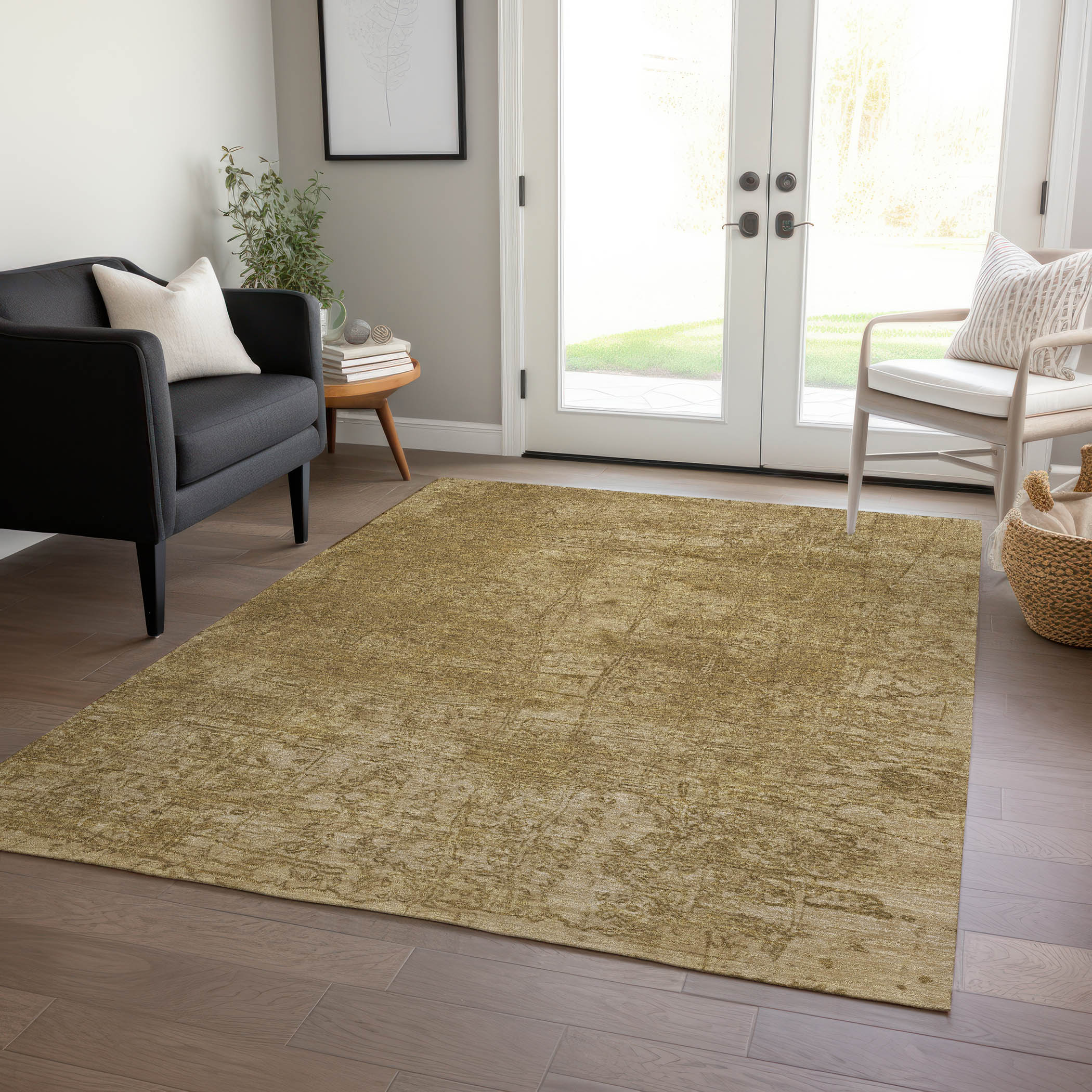 Addison Rugs ACN559BG10X14 Chantille ACN559BG 10 x 14 (ft) Polyester Beige Rectangular Indoor/Outdoor Geometric Machine washable Area rug