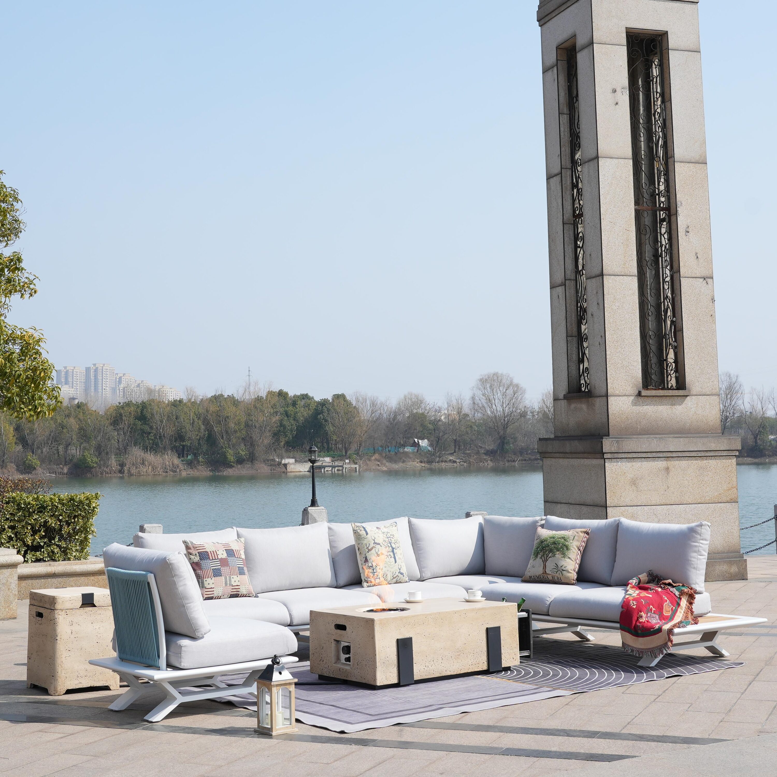 Direct Wicker DWS-2323W&2355BR Patio-Conversation-Sets - View #3