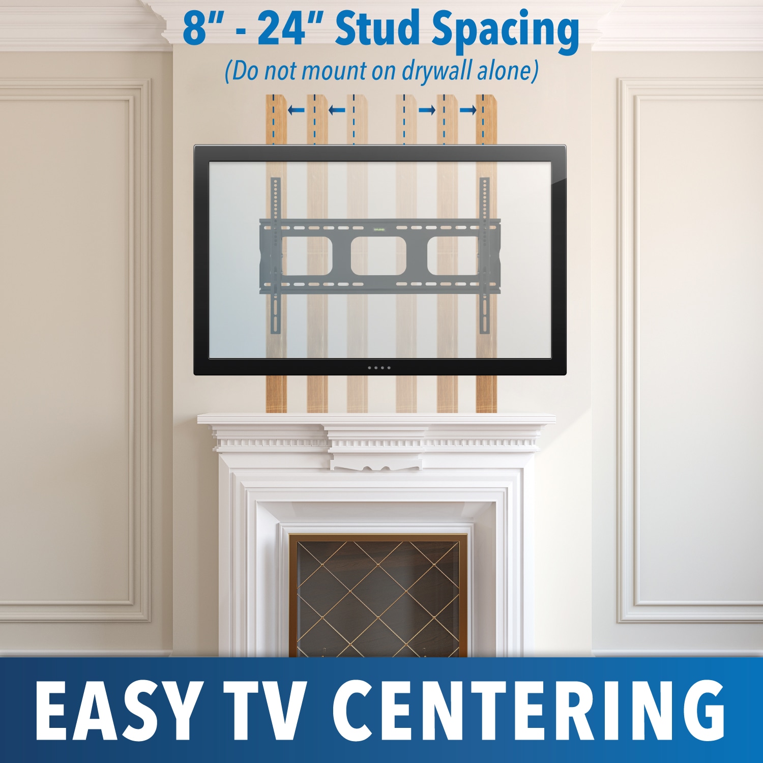 Heavy Duty Black Tilting TV Wall Mount Bracket