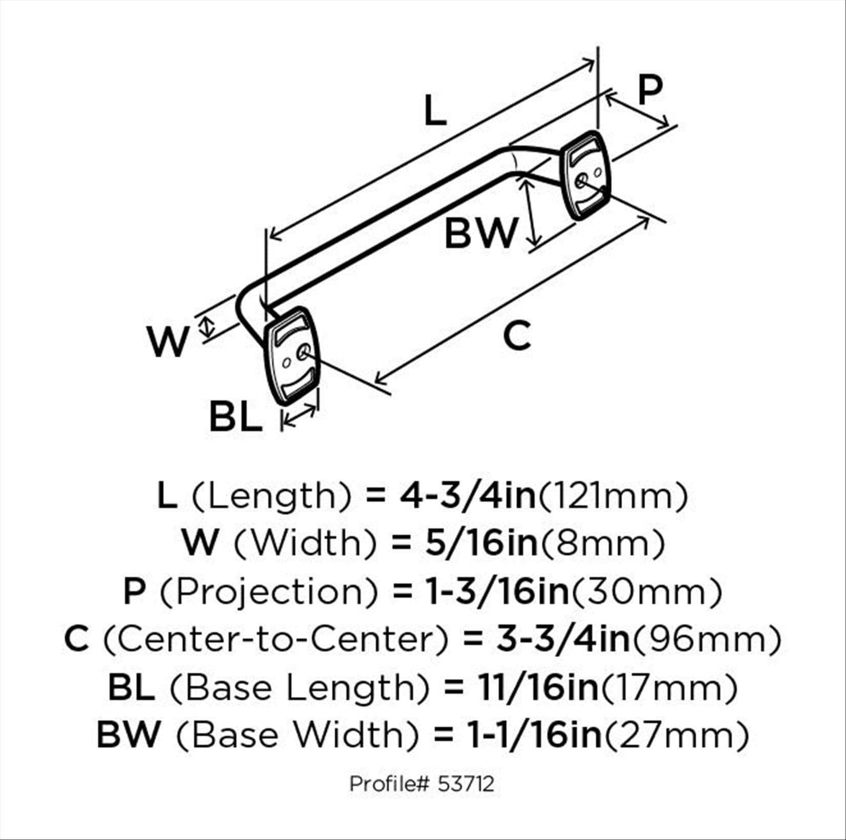 Amerock BP53712G10 Cabinet-Pulls - View #2