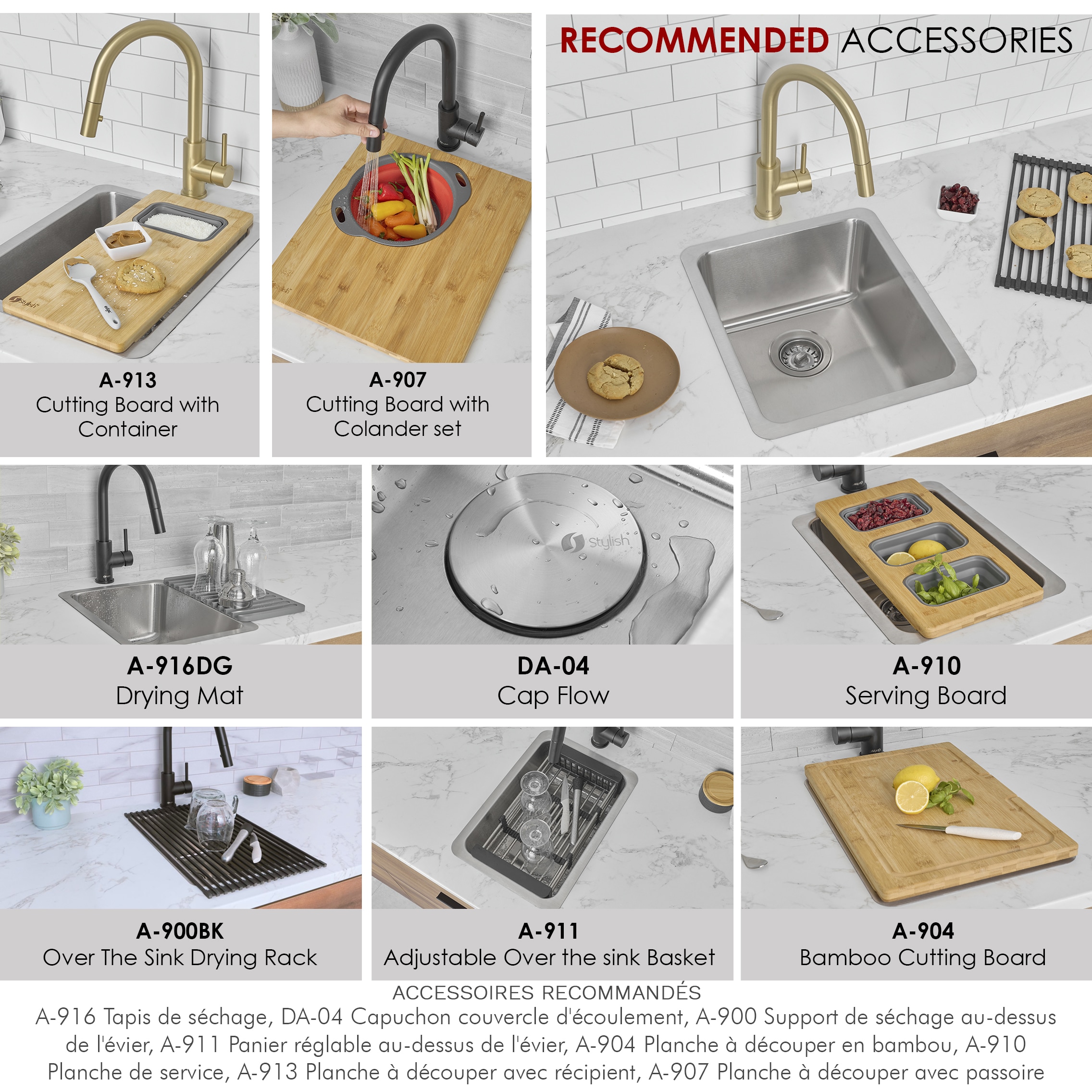 Stylish S-405T Kitchen-Sinks - View #6