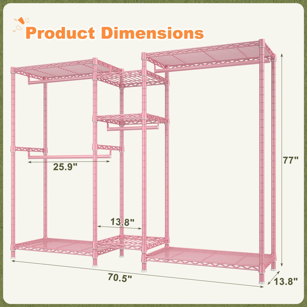 Raybee RB4H-0.8PLE Garment-Racks - View #3