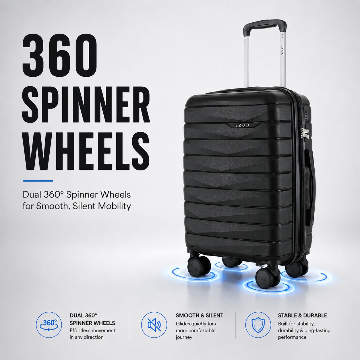 IZOD 205-ROSEGOLD Luggage-And-Luggage-Sets - View #3
