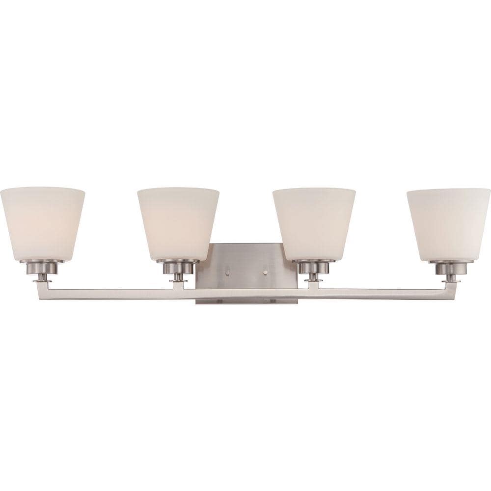  LW-SC533275 34.63-in 4-Light Brushed Nickel Transitional Vanity Light Bar