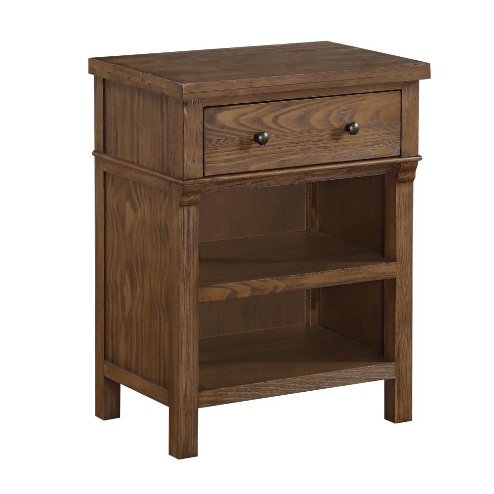 ACME FURNITURE 36093 Inverness Dark Walnut Pine Nightstand