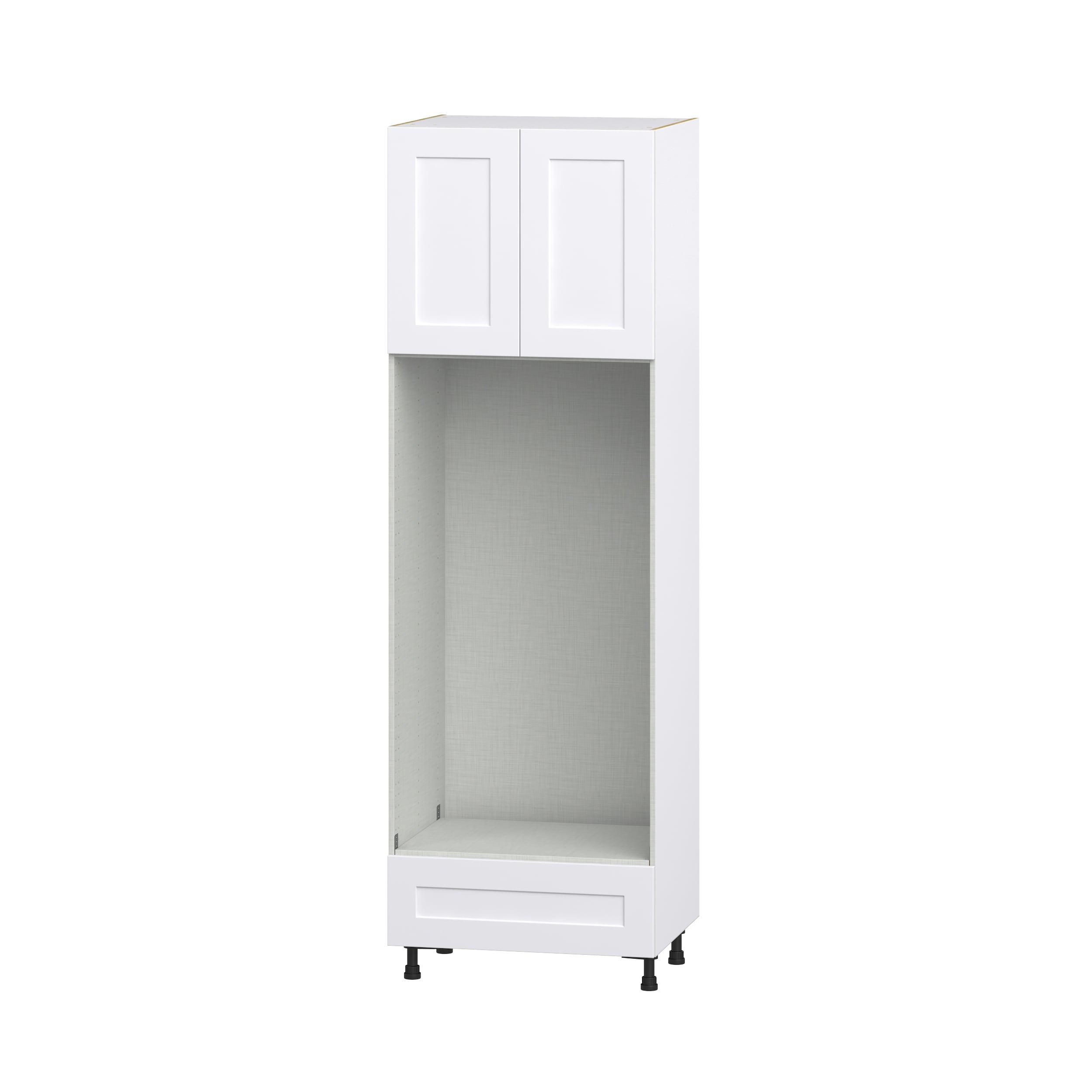 Hugo&Borg DSTDOA3094.5-JO Jolie 30-in W x 94.5-in H x 24-in D Warm White Double oven Pantry Fully assembled Cabinet (Recessed Panel Shaker)