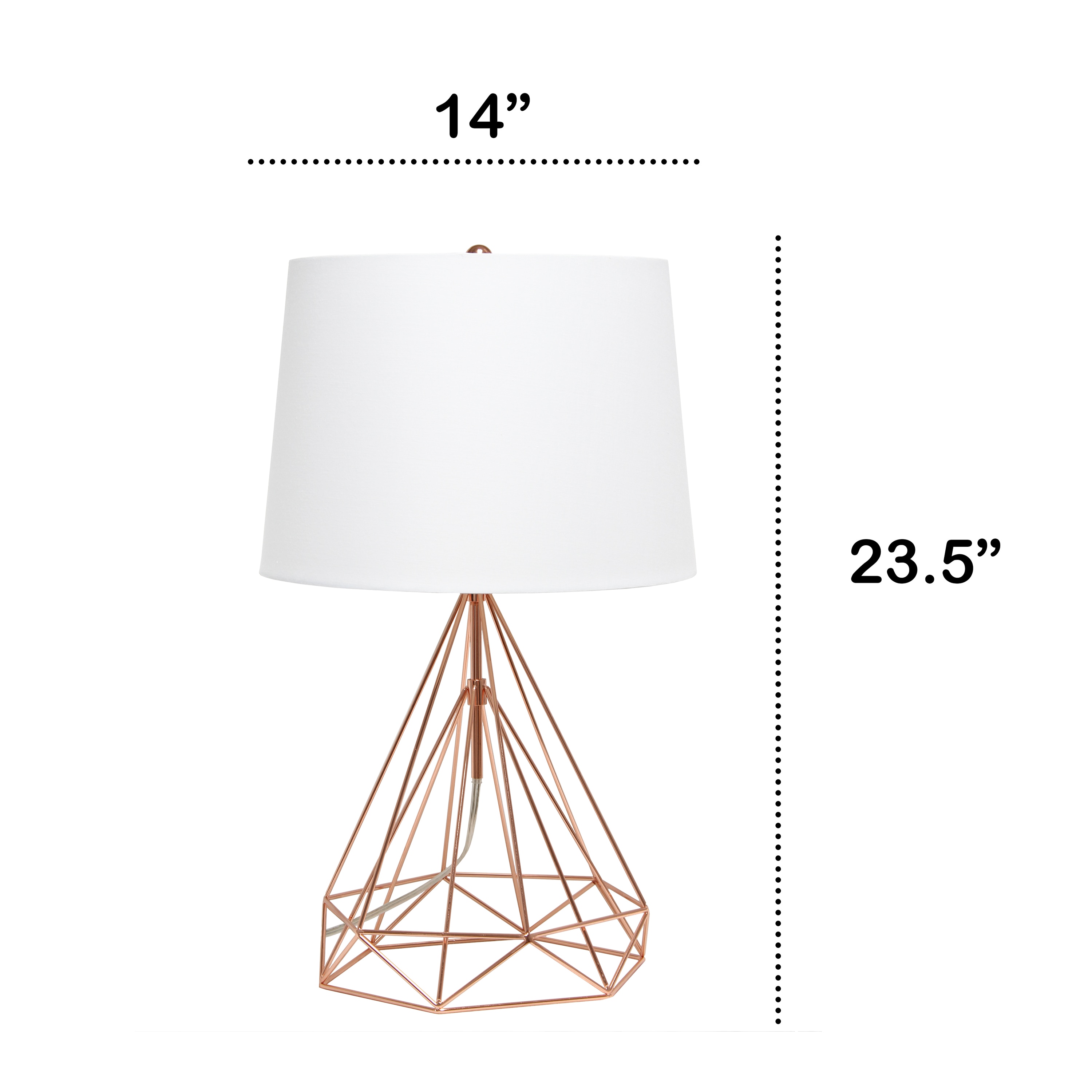 Lalia Home LHT-1015-RG Table-Lamps - View #3