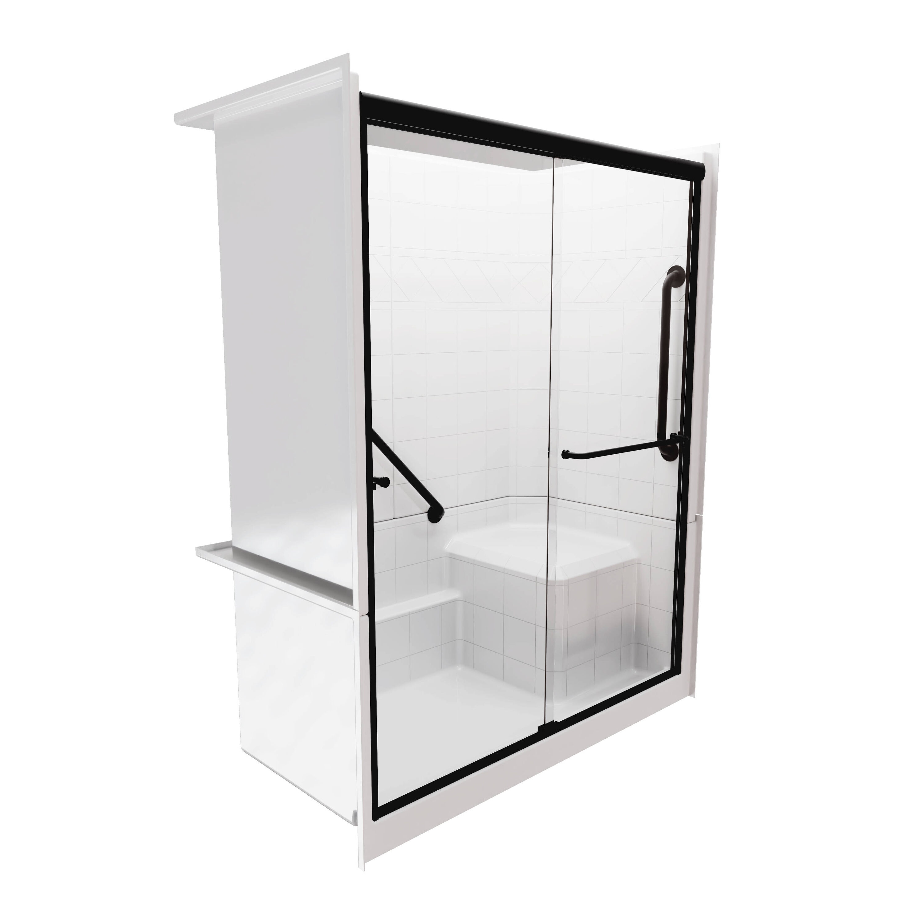 Laurel Mountain LM6032SH1S3PRWM3 Alcove-Shower-Kit - View #3
