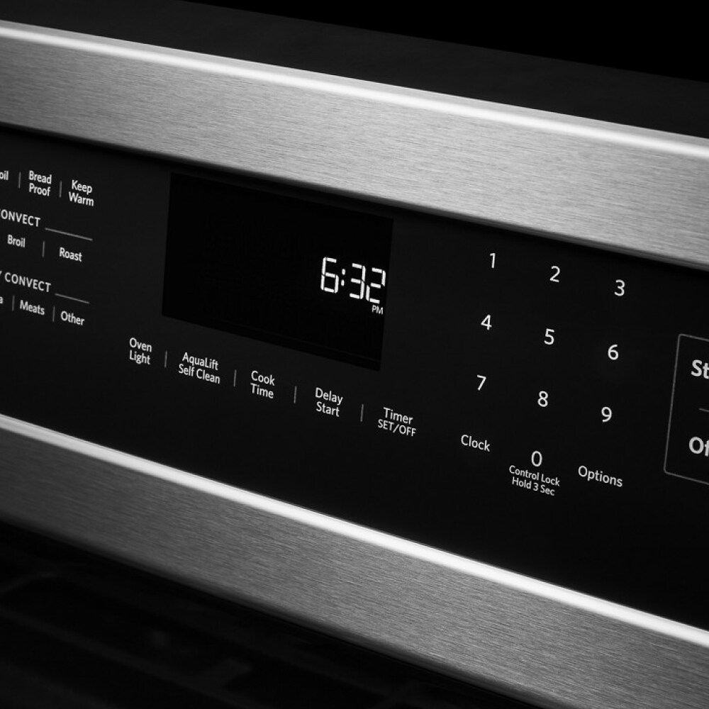 KitchenAid 30in 5 Burners 5.8cu ft Selfcleaning Convection Oven