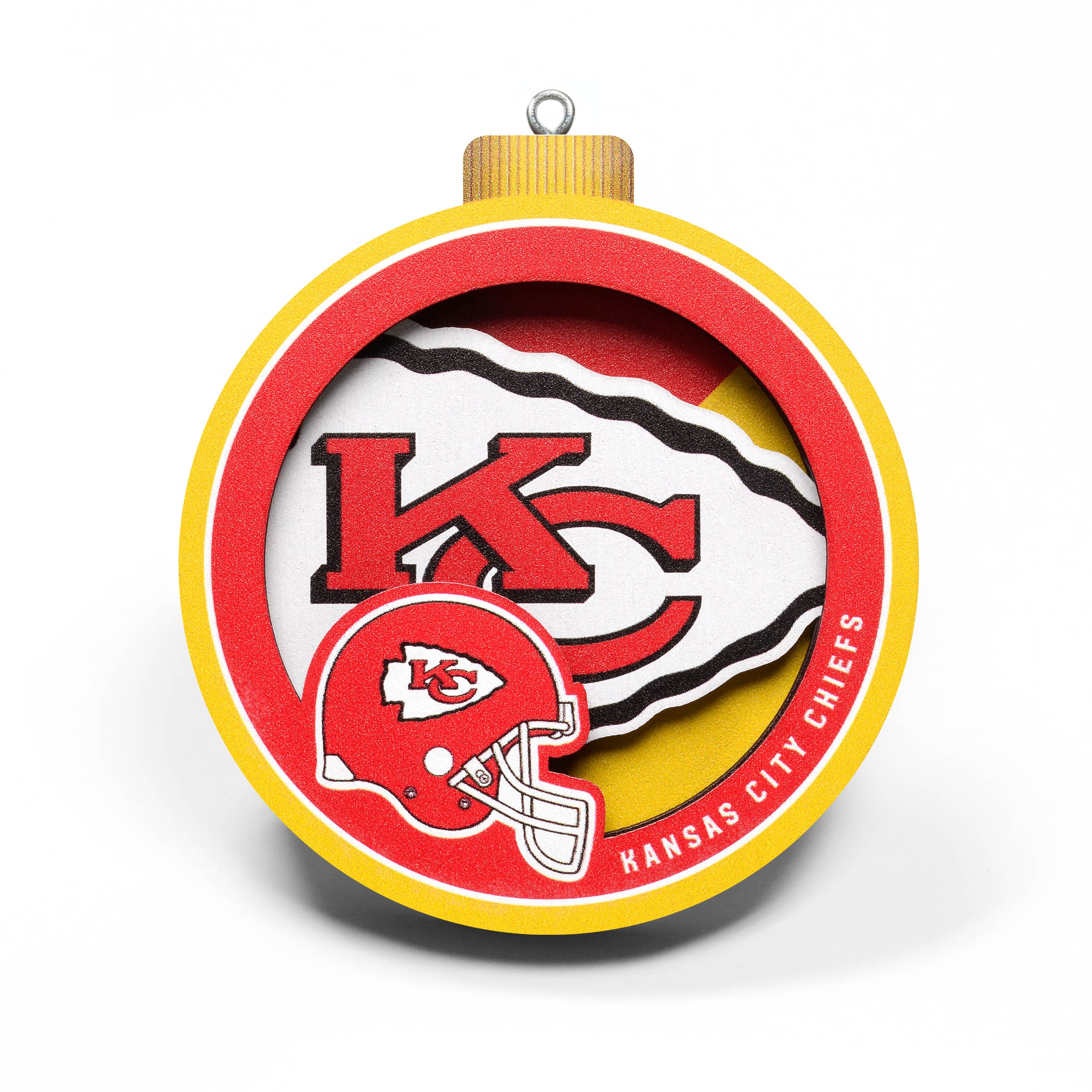 CHIEFS STACKED WITH GLITTER KC