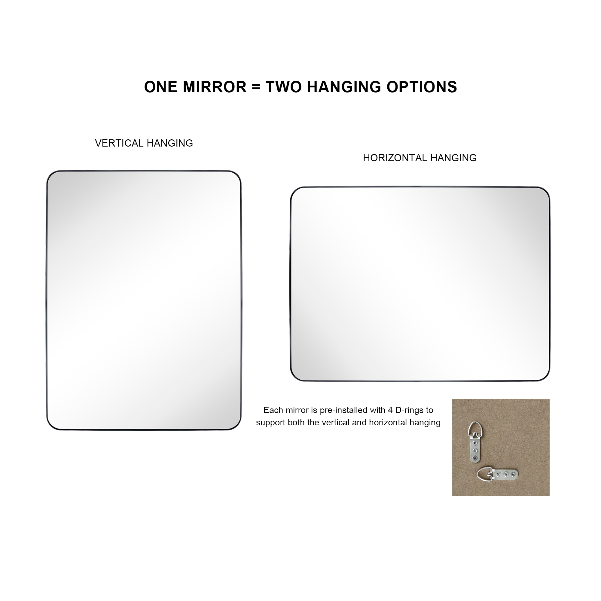 TEHOME GC-00105 Framed-Bath-Mirrors - View #7