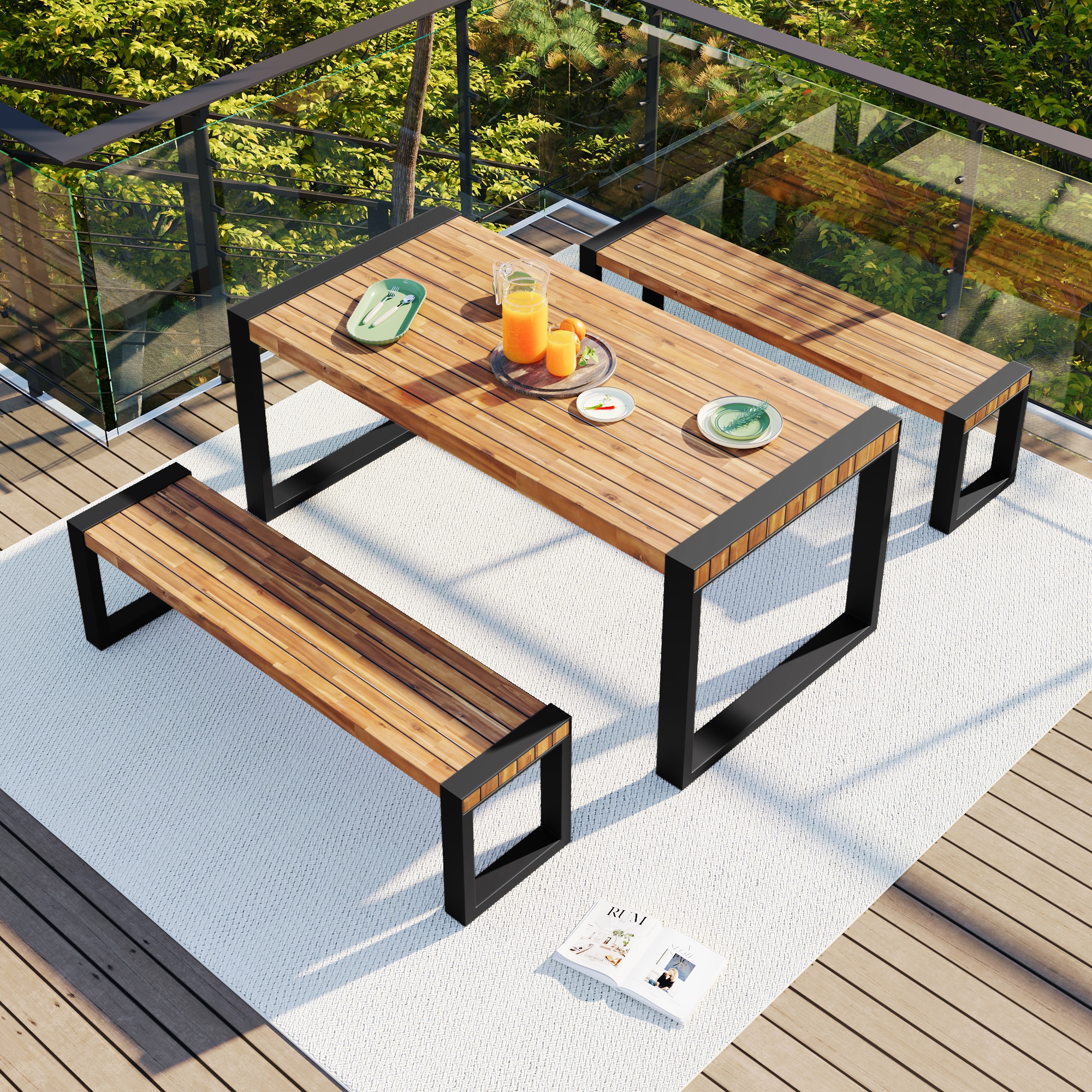Forclover E3FW-040GR Patio-Dining-Sets - View #2