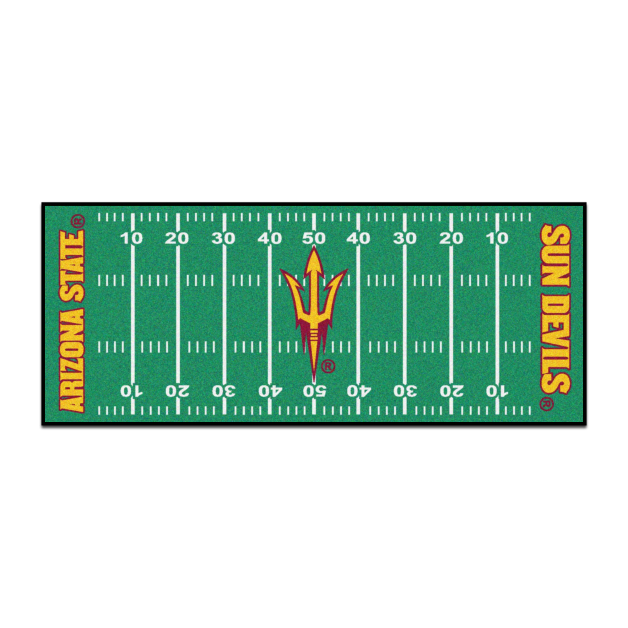 FANMATS 19493 NCAA Field Runner 2 x 6 (ft) Tufted Nylon Green Rectangular Indoor Runner rug