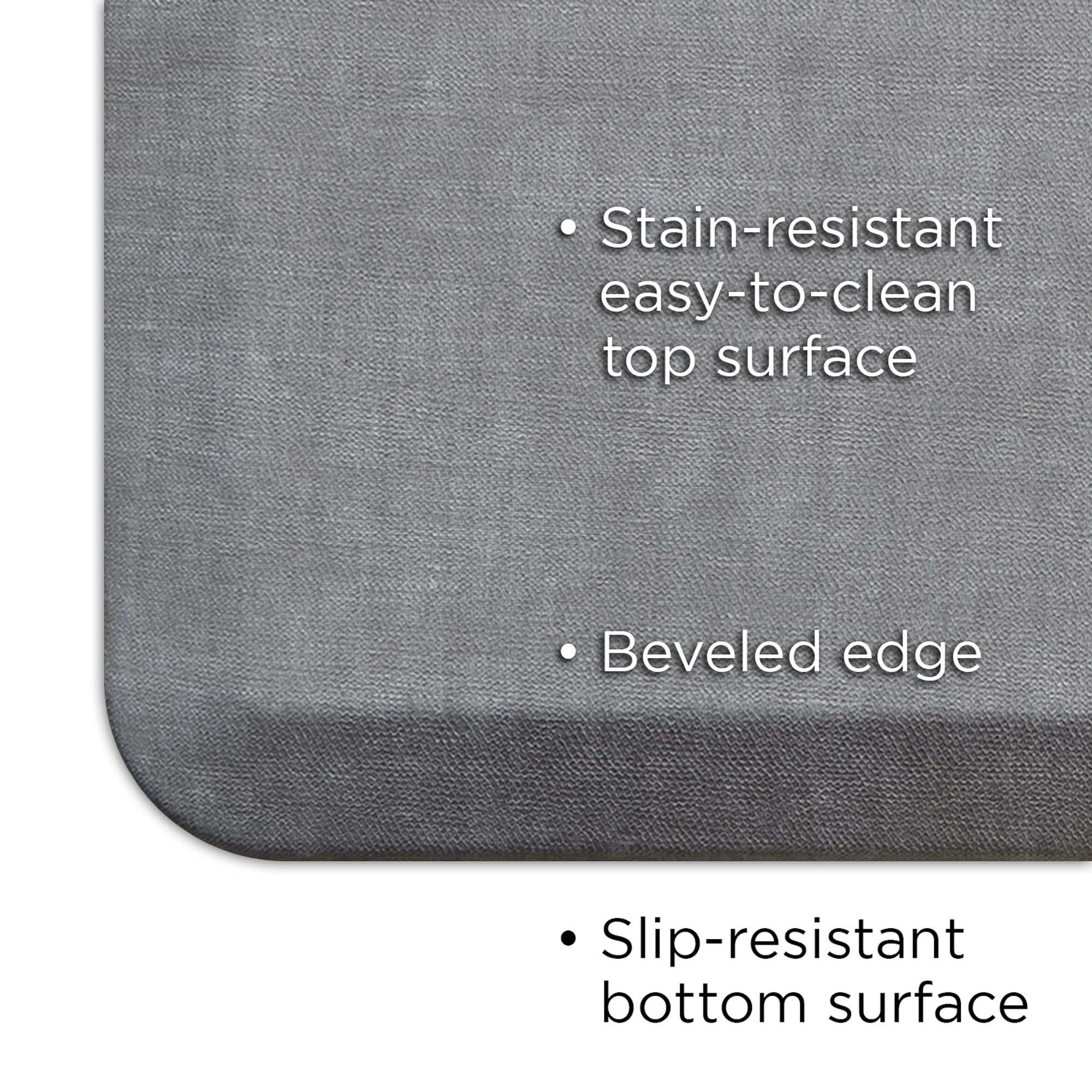 GelPro 2-ft x 3-ft Pumice Rectangular Indoor Decorative Anti-Fatigue Mat in Gray | 106-37-2032-5