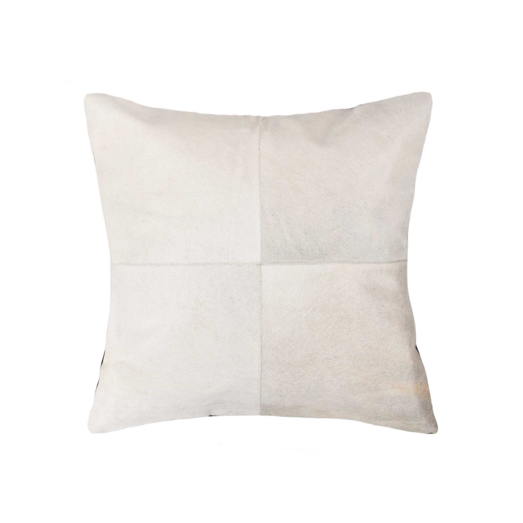 HomeRoots 317038 18-in x 18-in White Square Indoor Decorative Pillow
