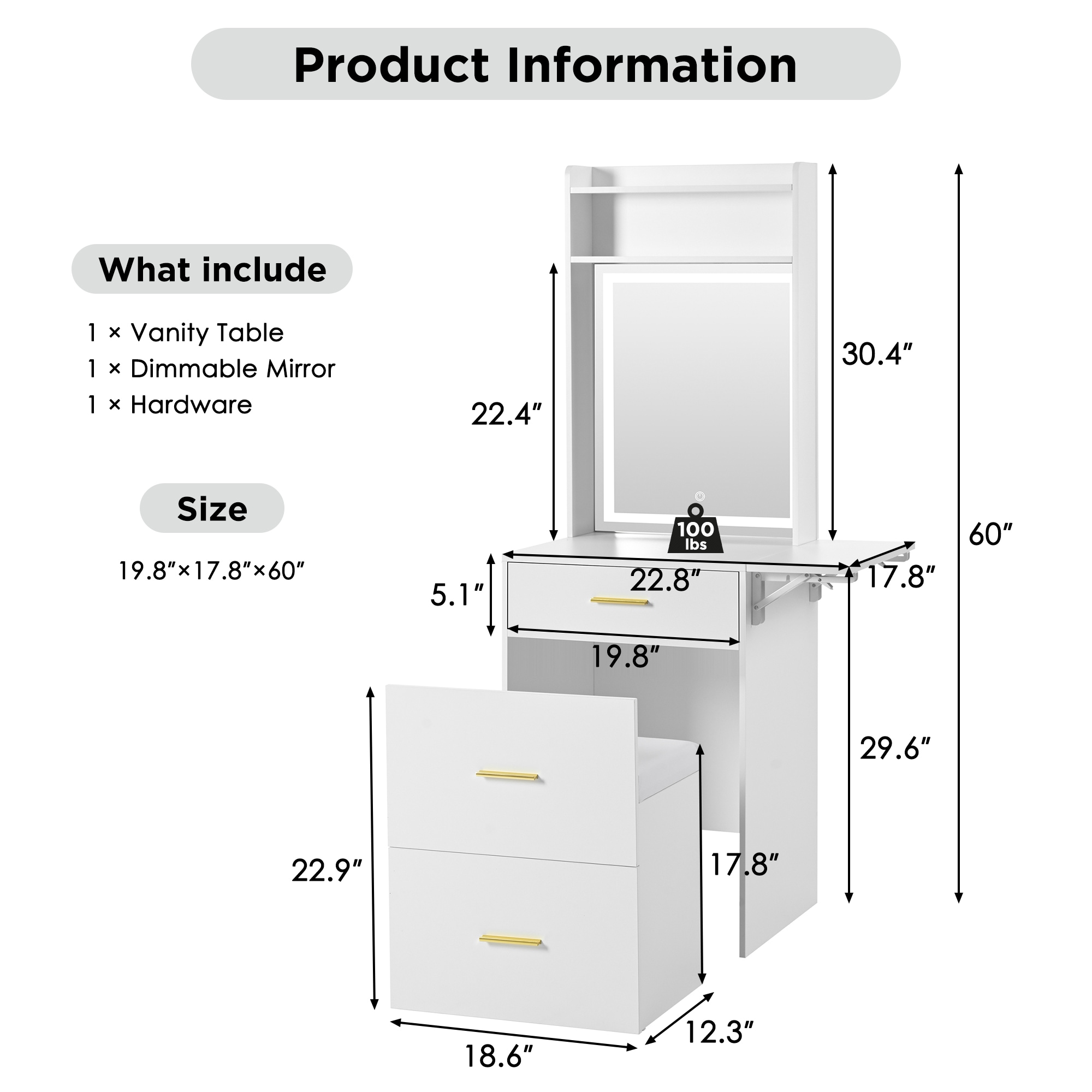 ModernLuxe N704P210497K Bedroom-Vanities - View #6