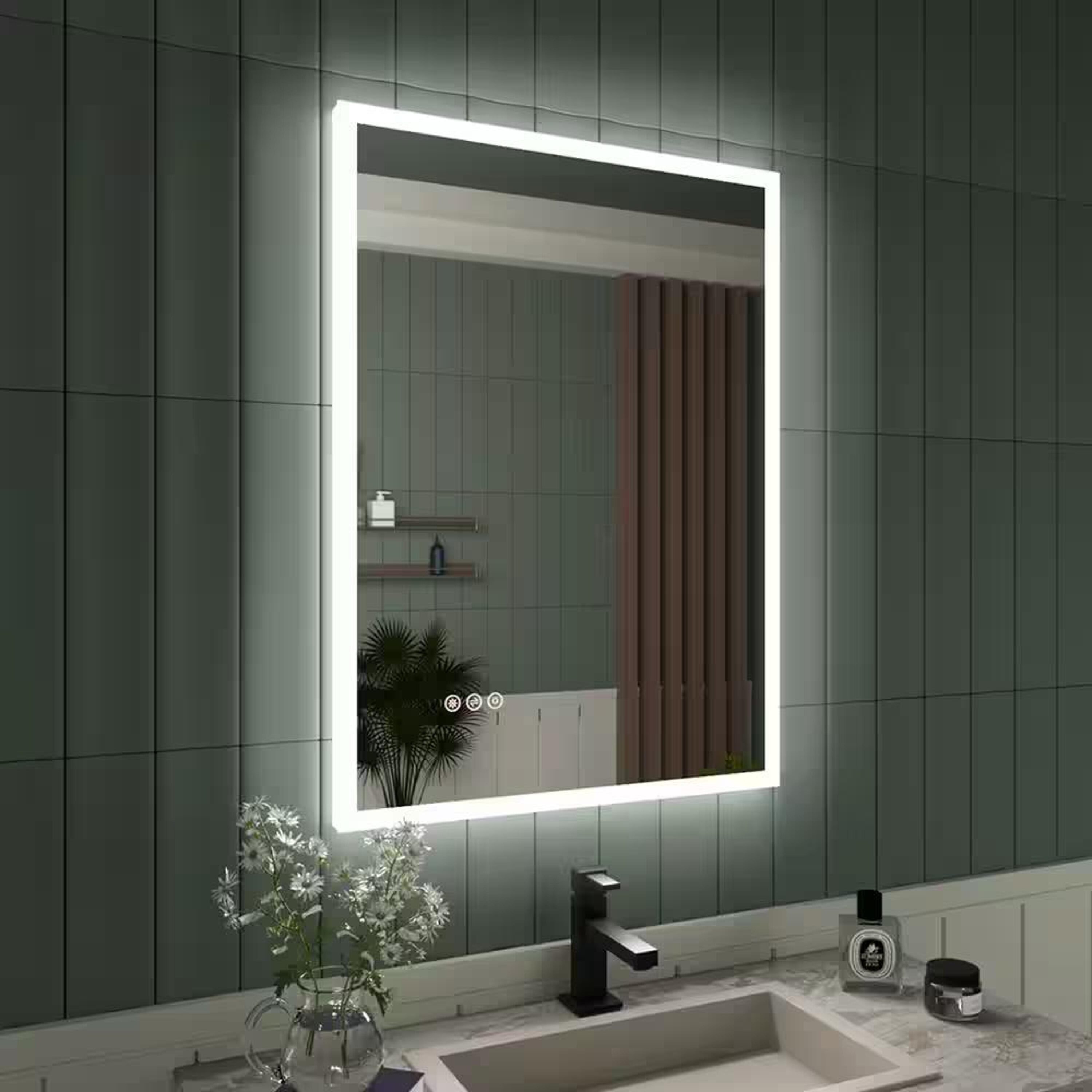 Bayfeve BFKF-2230C4-MIR Framed-Bath-Mirrors - View #4
