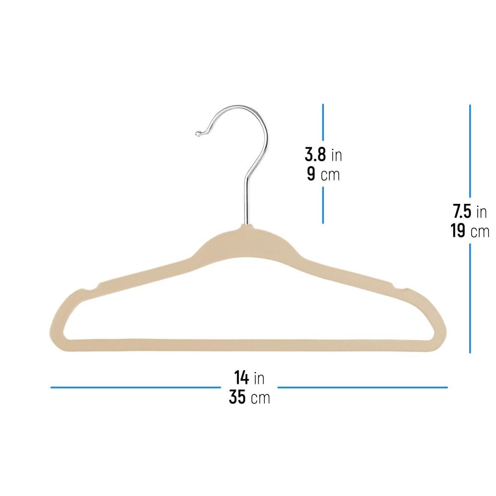 Osto Premium Velvet Hangers For Kids, Pack Of 50 Non-slip Clothes