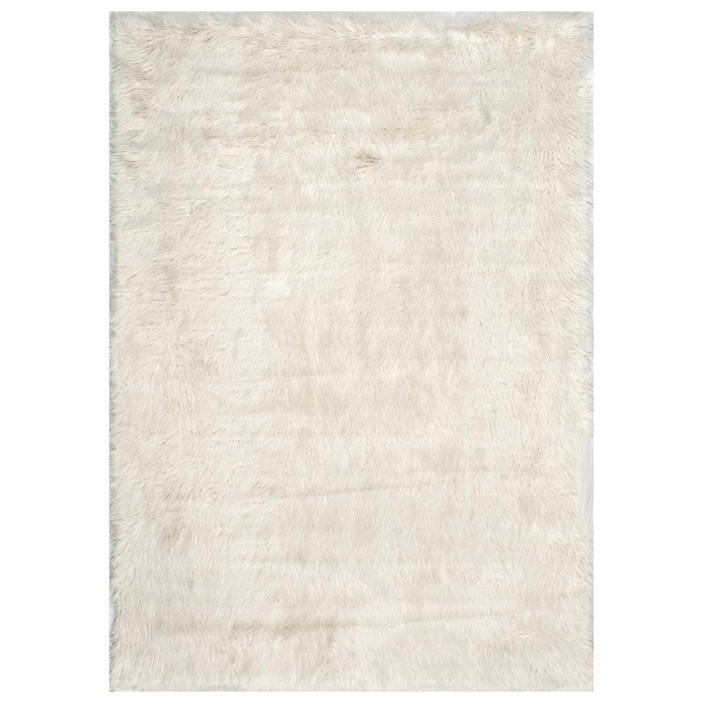  BIBL15A-507 Block Island 5 X 7 (ft) White Solid Area Rug