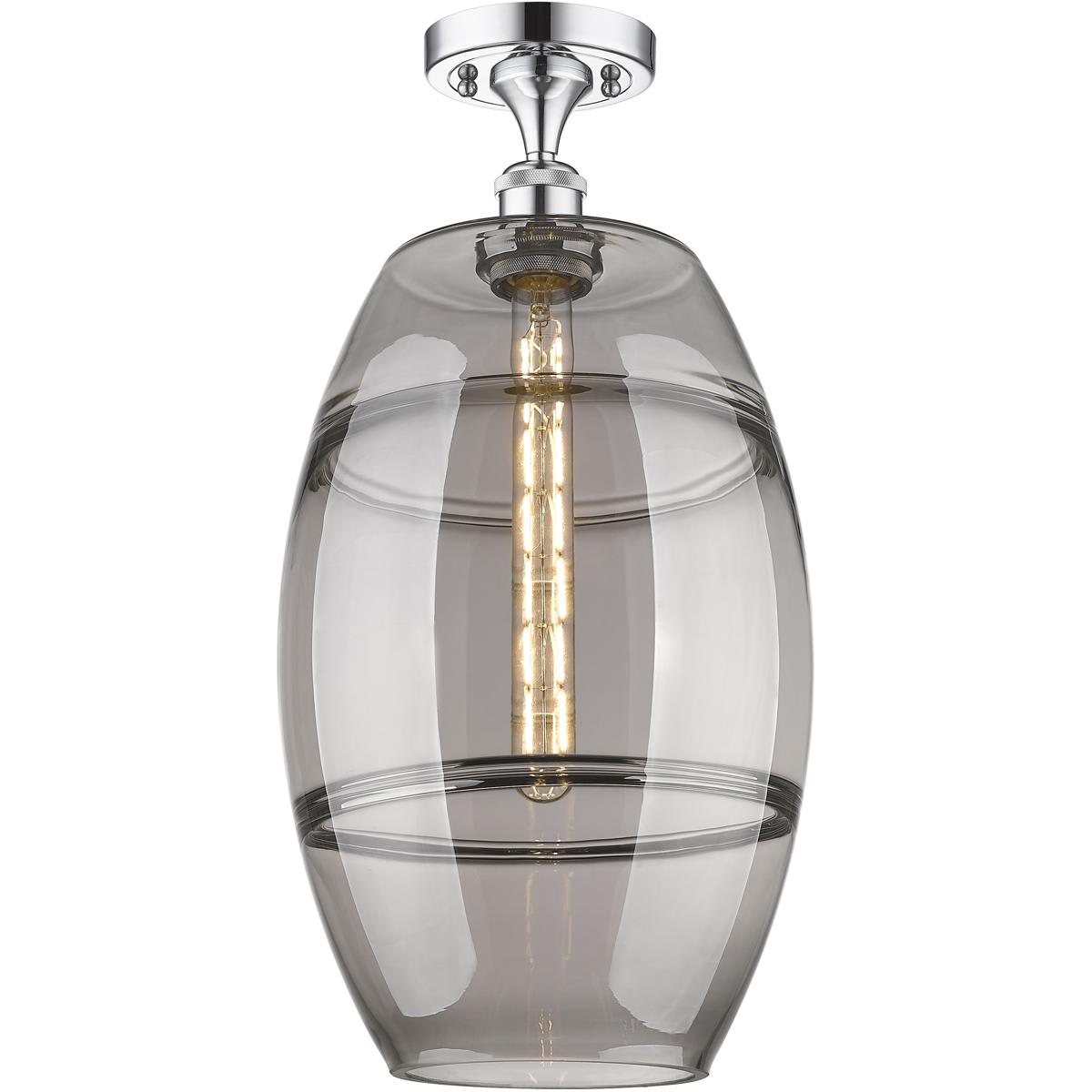 Innovations Lighting - 516-1C-PC-G557-10SM Ballston Vaz Semi-Flush Mount Polished Chrome