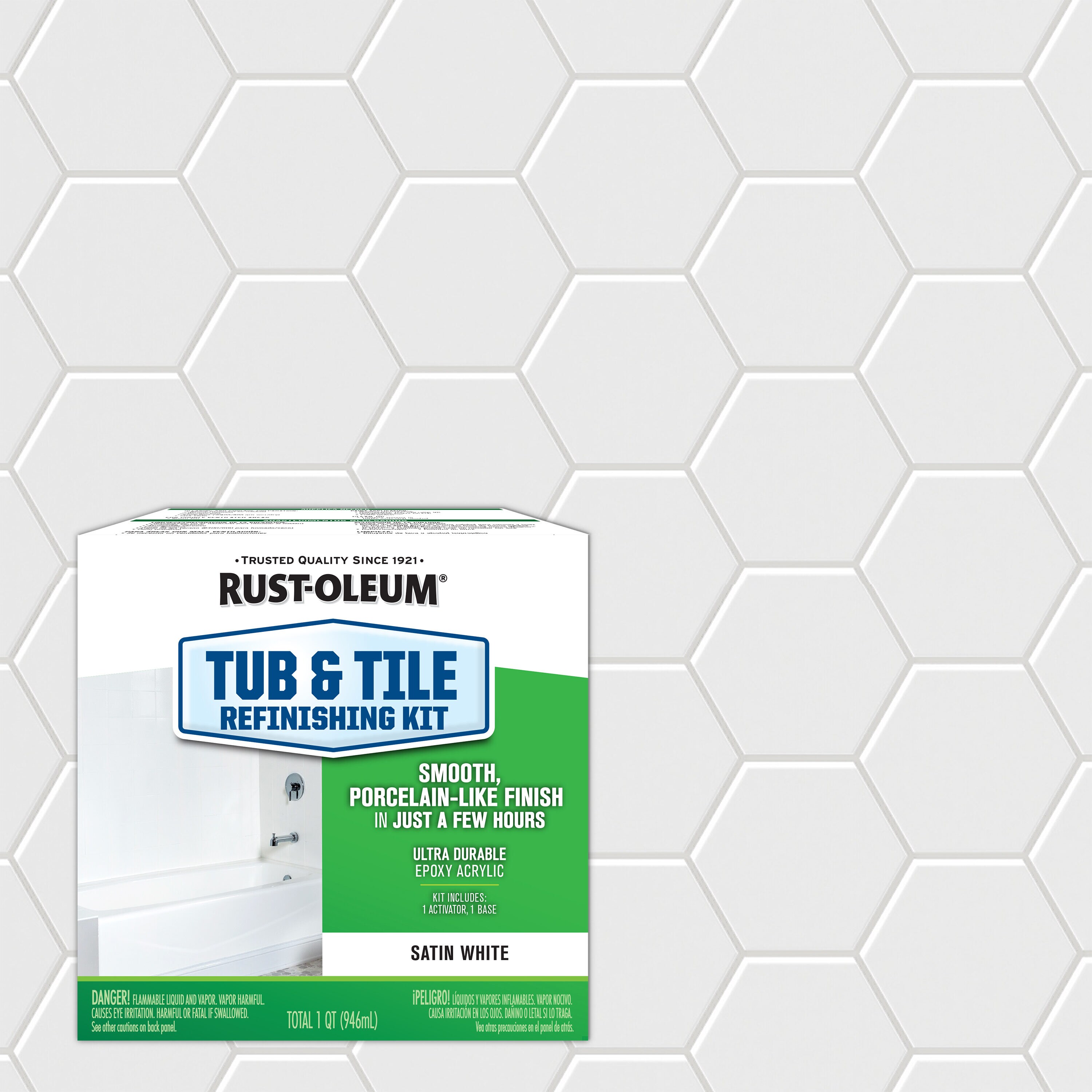 RustOleum Specialty Tub and Tile White Satin Tub and Tile Refinishing