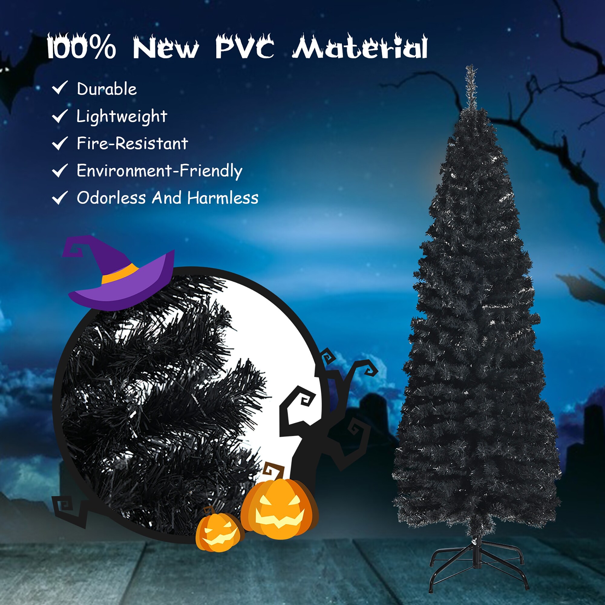 Forclover HYFW-TR106BK Artificial-Christmas-Trees - View #4