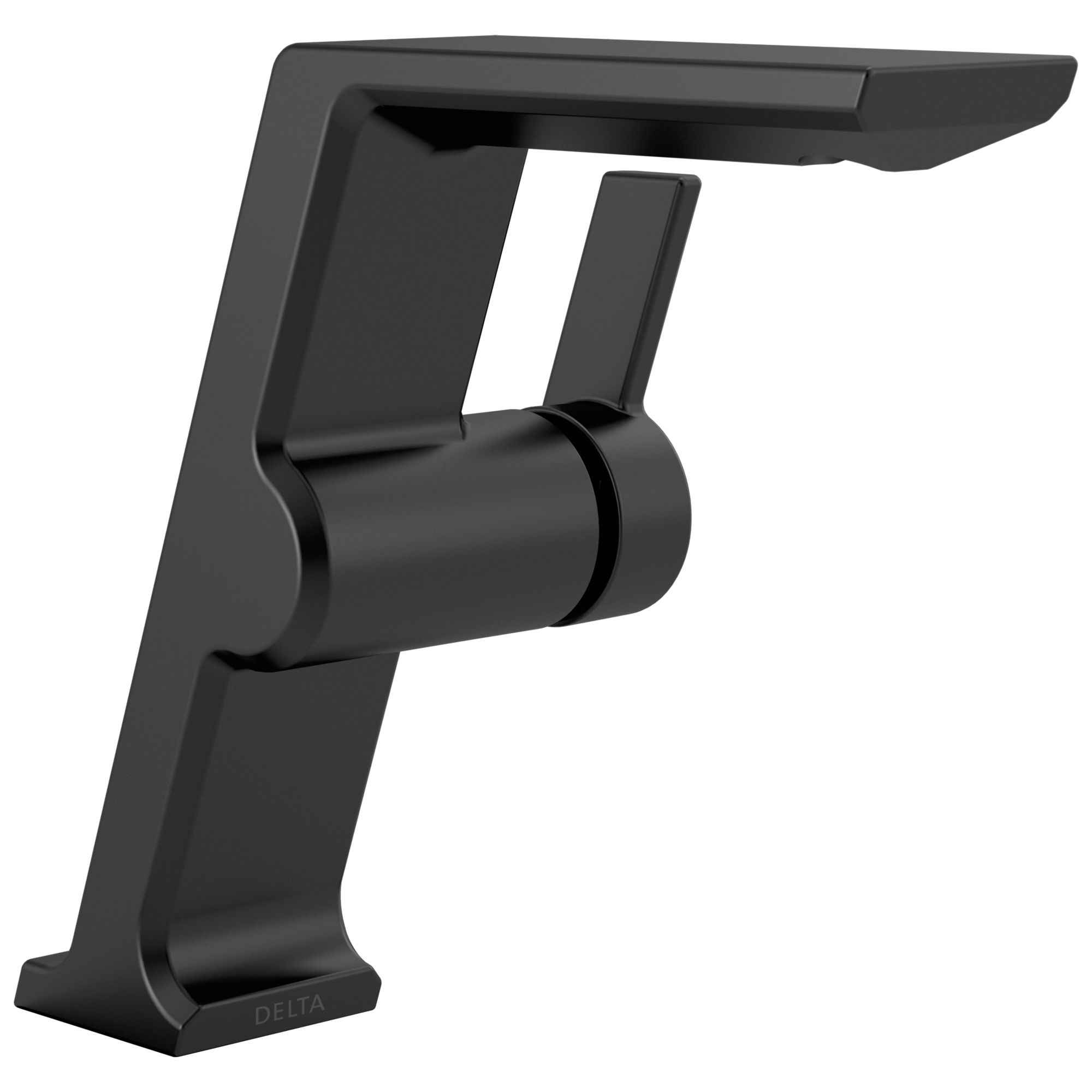 Delta 699-BL-DST Pivotal Matte Black Vessel 1-handle WaterSense Low-arc Residential Handle Bathroom Sink Faucet