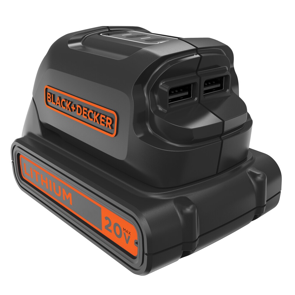 For Black & Decker 20V Battery Dual USB Power Source Charger Adapter w/ DC  & LED