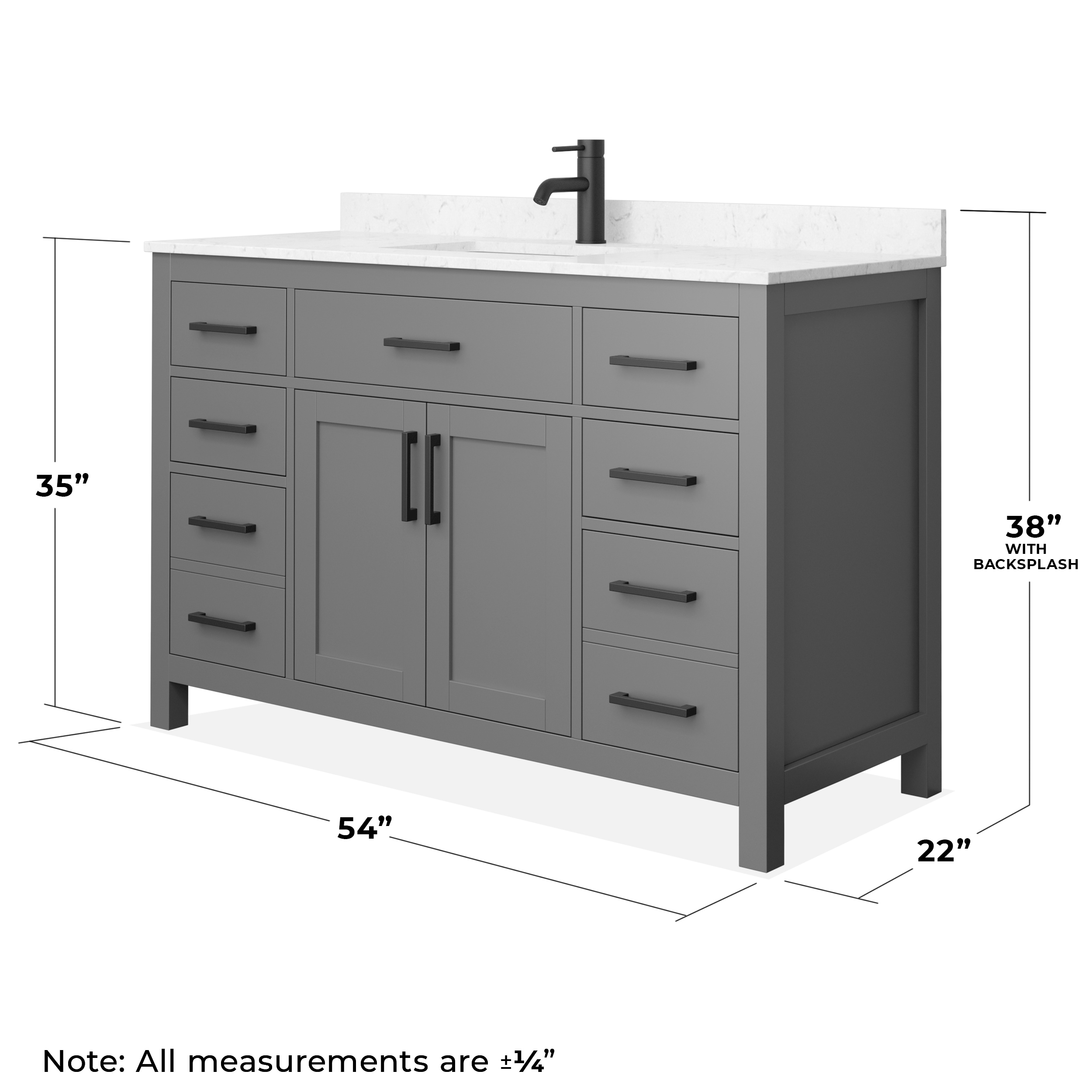 Wyndham Collection WCG242454SGBCCUNSMXX Bath-Vanity-Combo - View #5