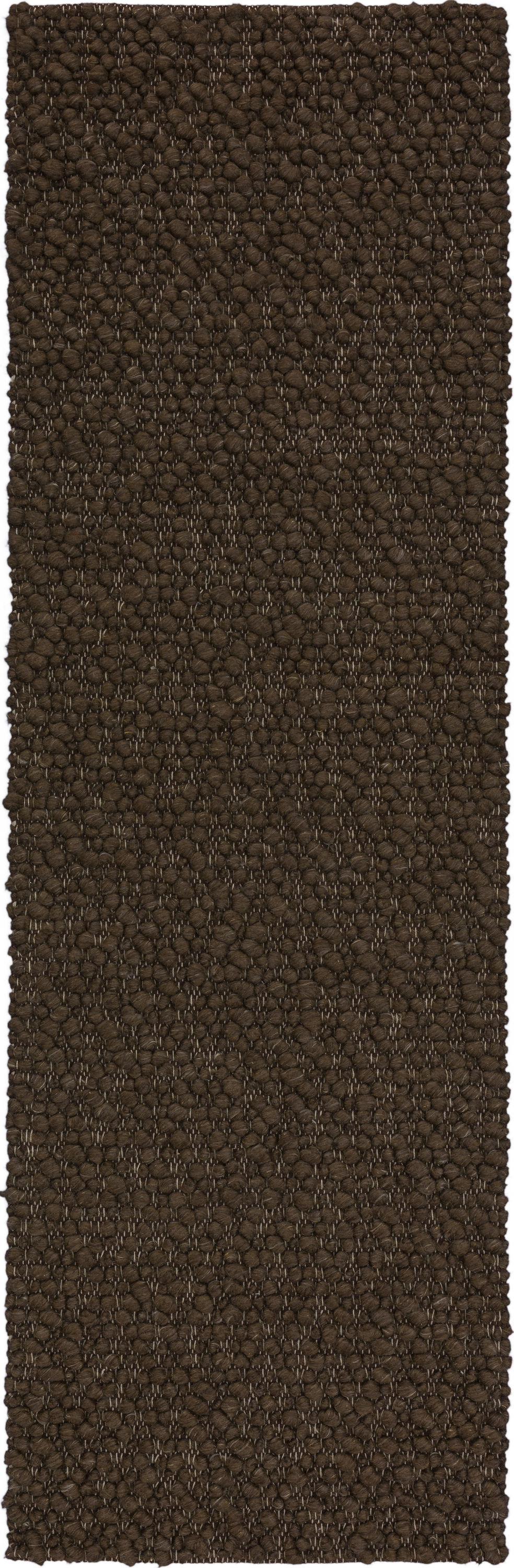 Addison Rugs ABL31MO2X8 Boulder 2 x 7 (ft) Loomed Wool Mocha Rectangular Indoor Solid Farmhouse/Cottage Runner rug