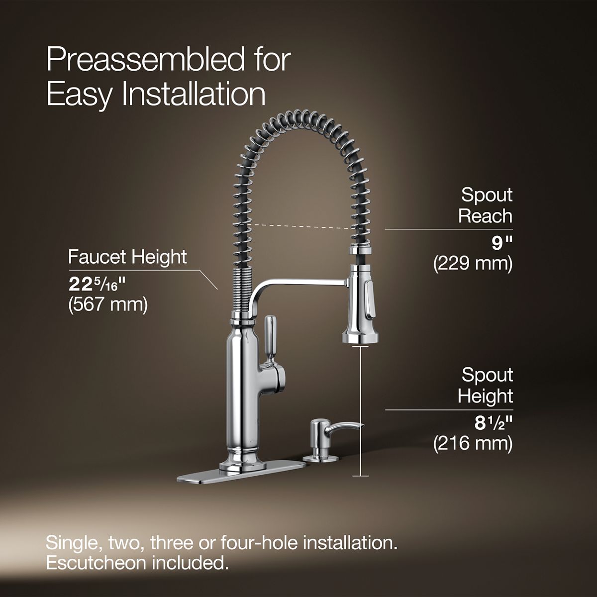 KOHLER K-R28702-SD-CP Kitchen-Faucets - View #3