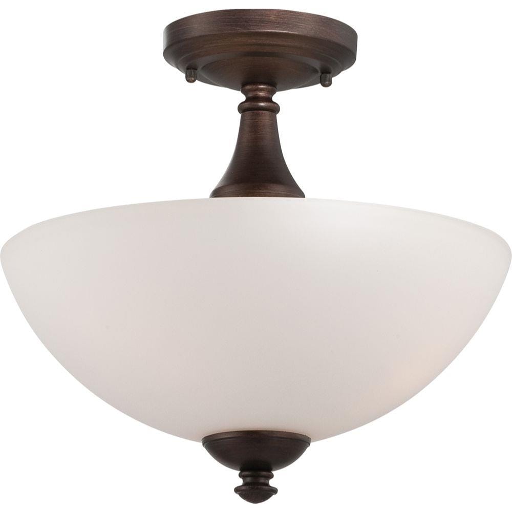  LW-SC532278 3-Light 13-in Prairie Bronze Semi-Flush mount light
