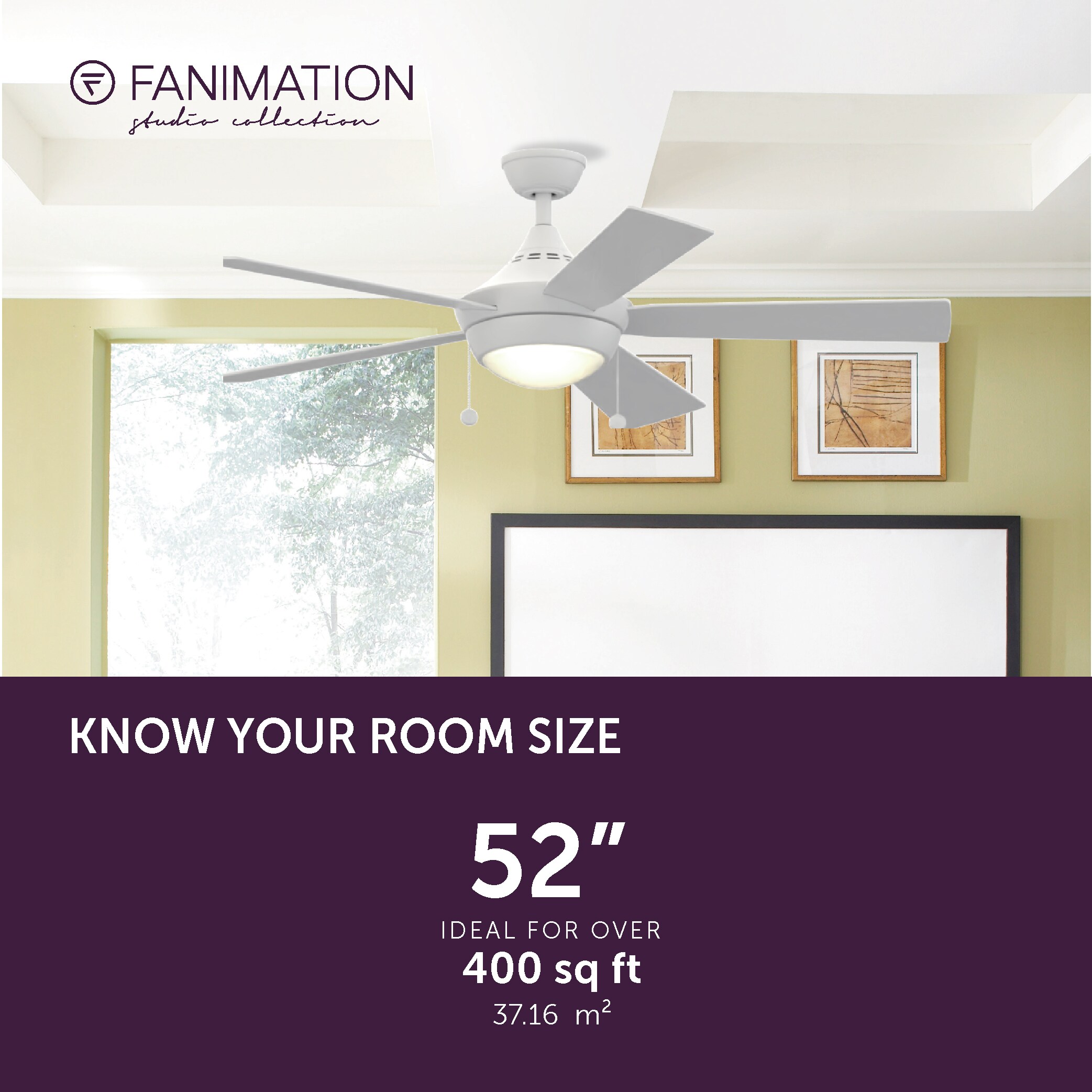 Fanimation Studio Collection LP7654LMW Ceiling-Fans - View #11