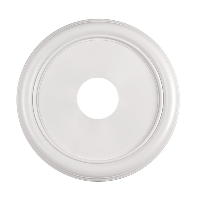 Allen Roth 16 In W X L Traditional White Composite Ceiling Medallion The Medallions Department At Lowes Com