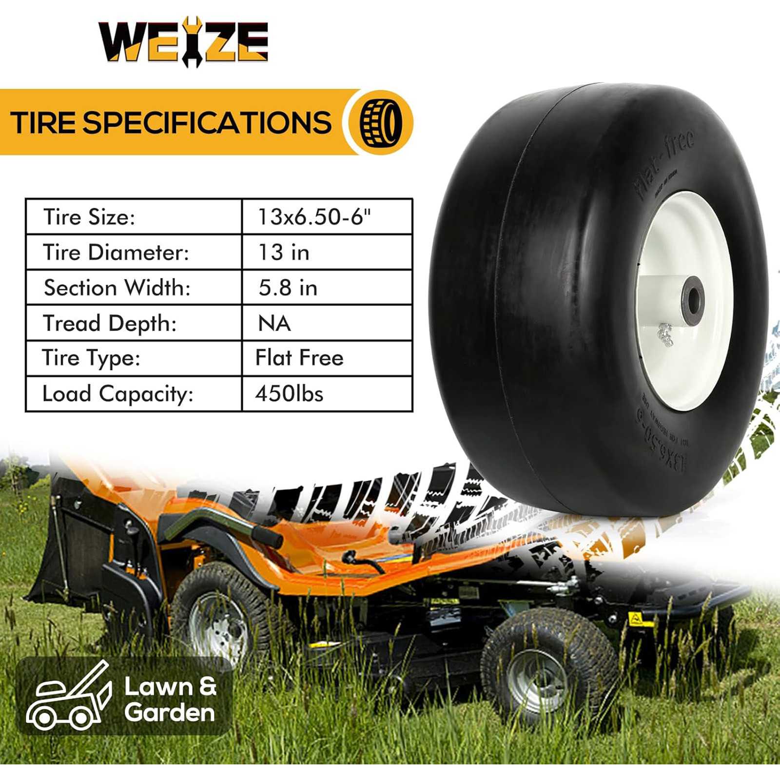 WEIZE TEE-0884 Ope-Wheels-And-Tires - View #2