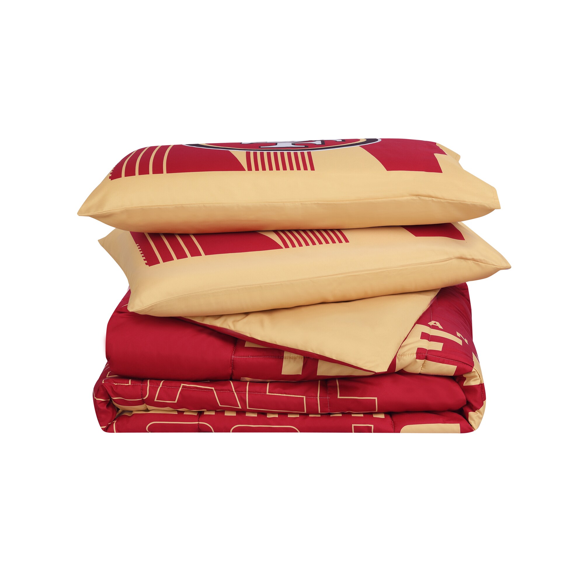 Cathay Sports San Francisco 49ers 5-Piece 49Ers Red/49Ers Gold Queen Bundle  Set in the Bedding Sets department at